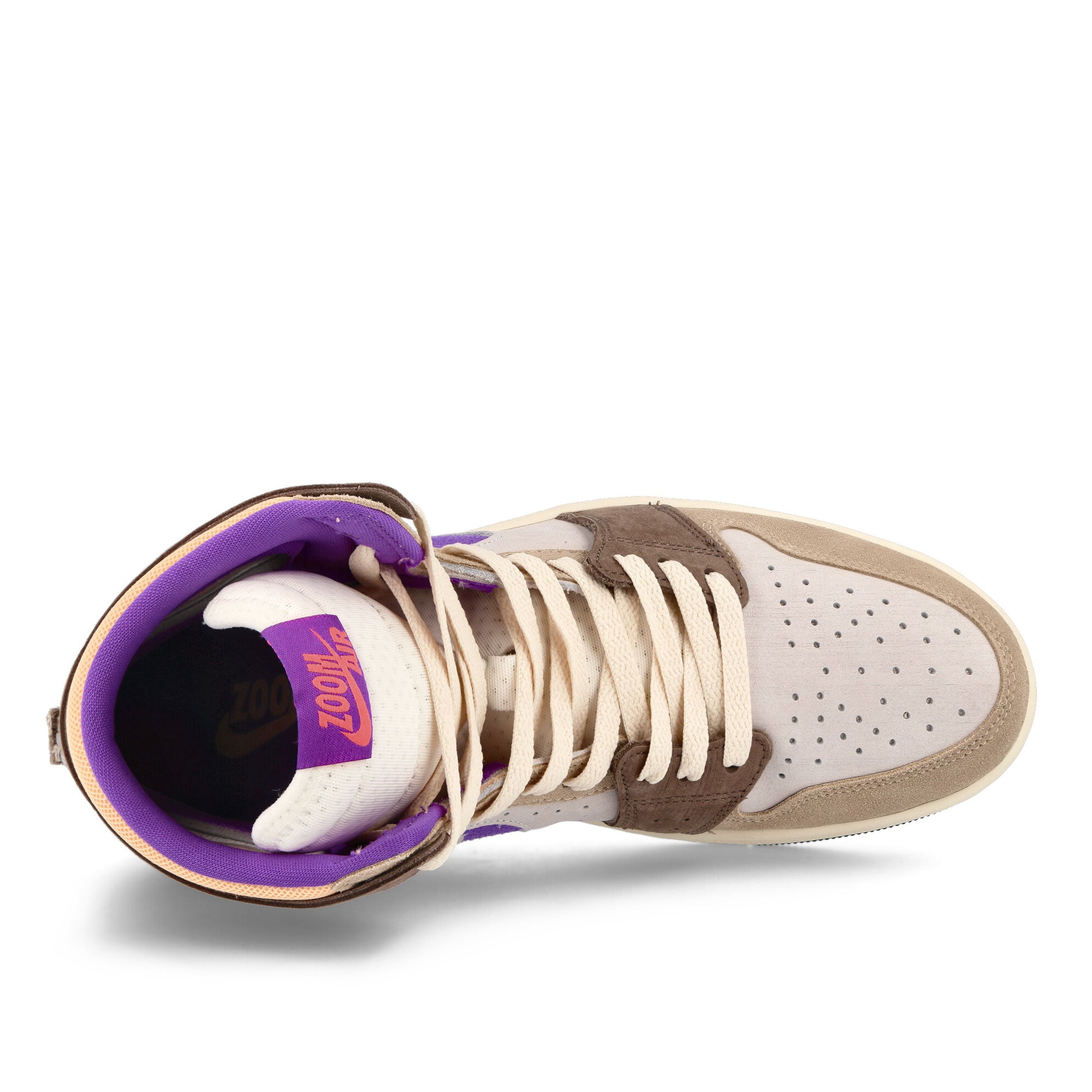 Jordan 1 Zoom Air Comfort 2 Palomino-Melon Tint - Wild Berry Mid Top Sneakers Detailfoto | Overkill