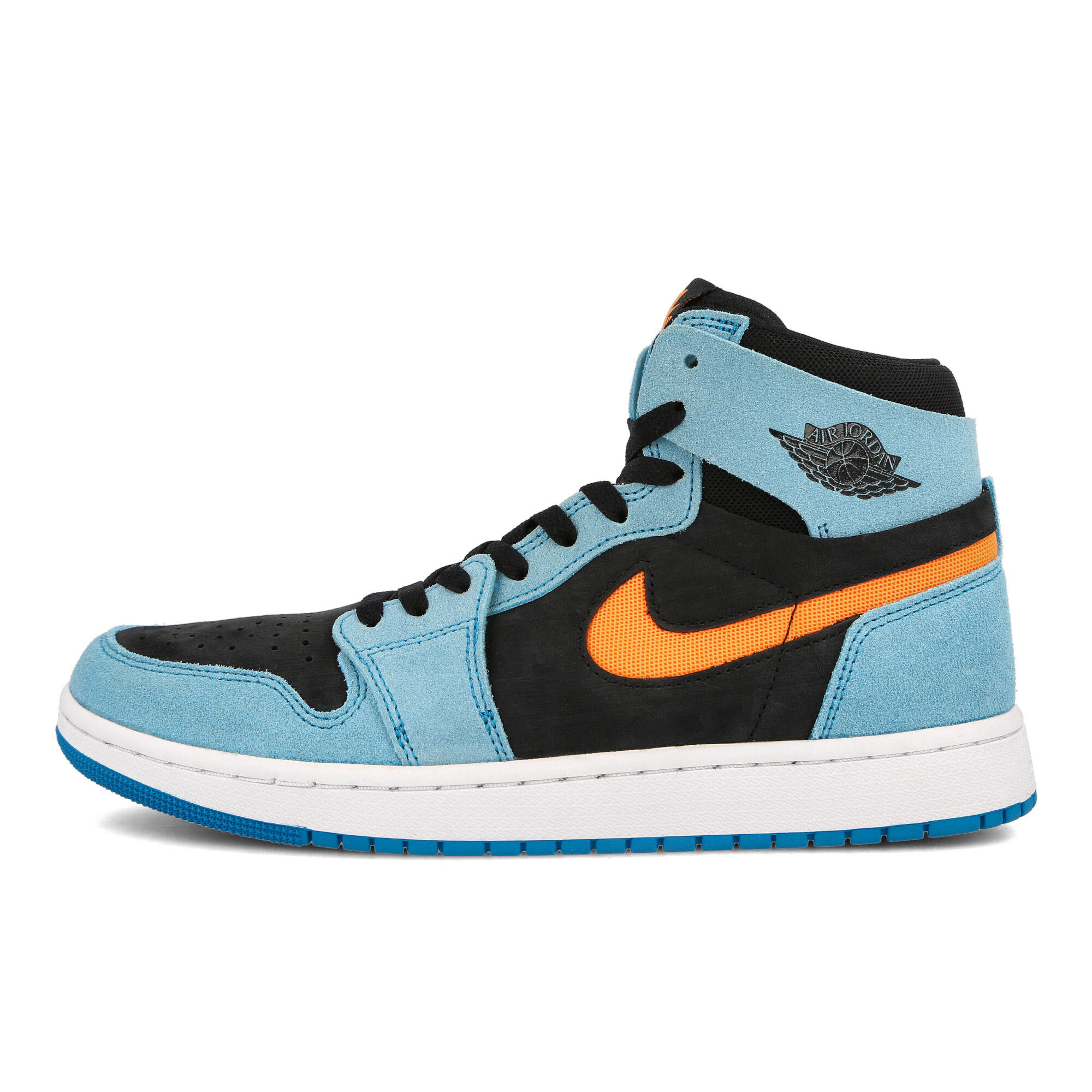 Jordan Air Jordan 1 Zoom CMFT 2 Bleached Aqua-Bright Citrus - Black - White High Top Sneakers DV1307 408 | Overkill
