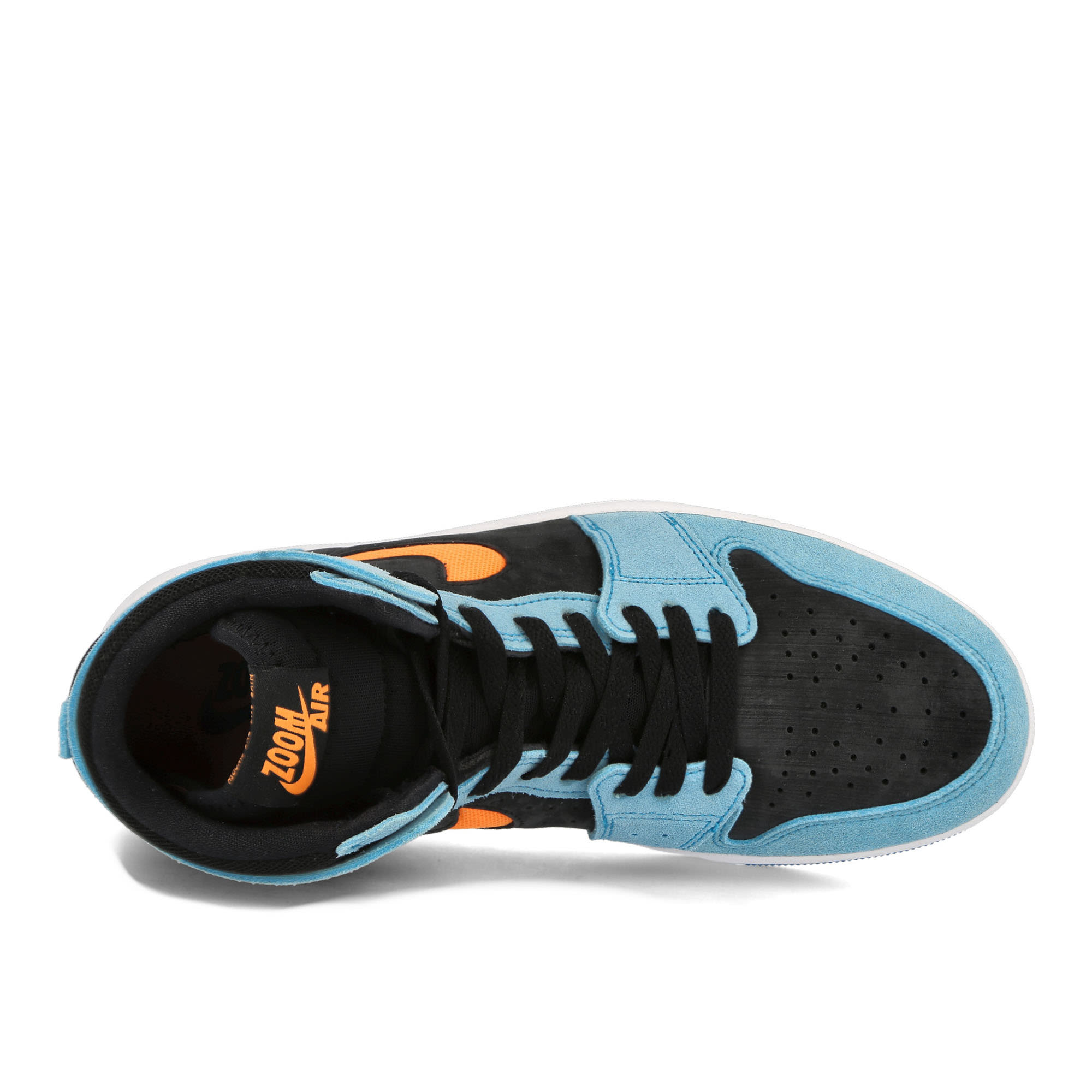 Jordan Air Jordan 1 Zoom CMFT 2 Bleached Aqua-Bright Citrus - Black - White High Top Sneakers Detailfoto | Overkill
