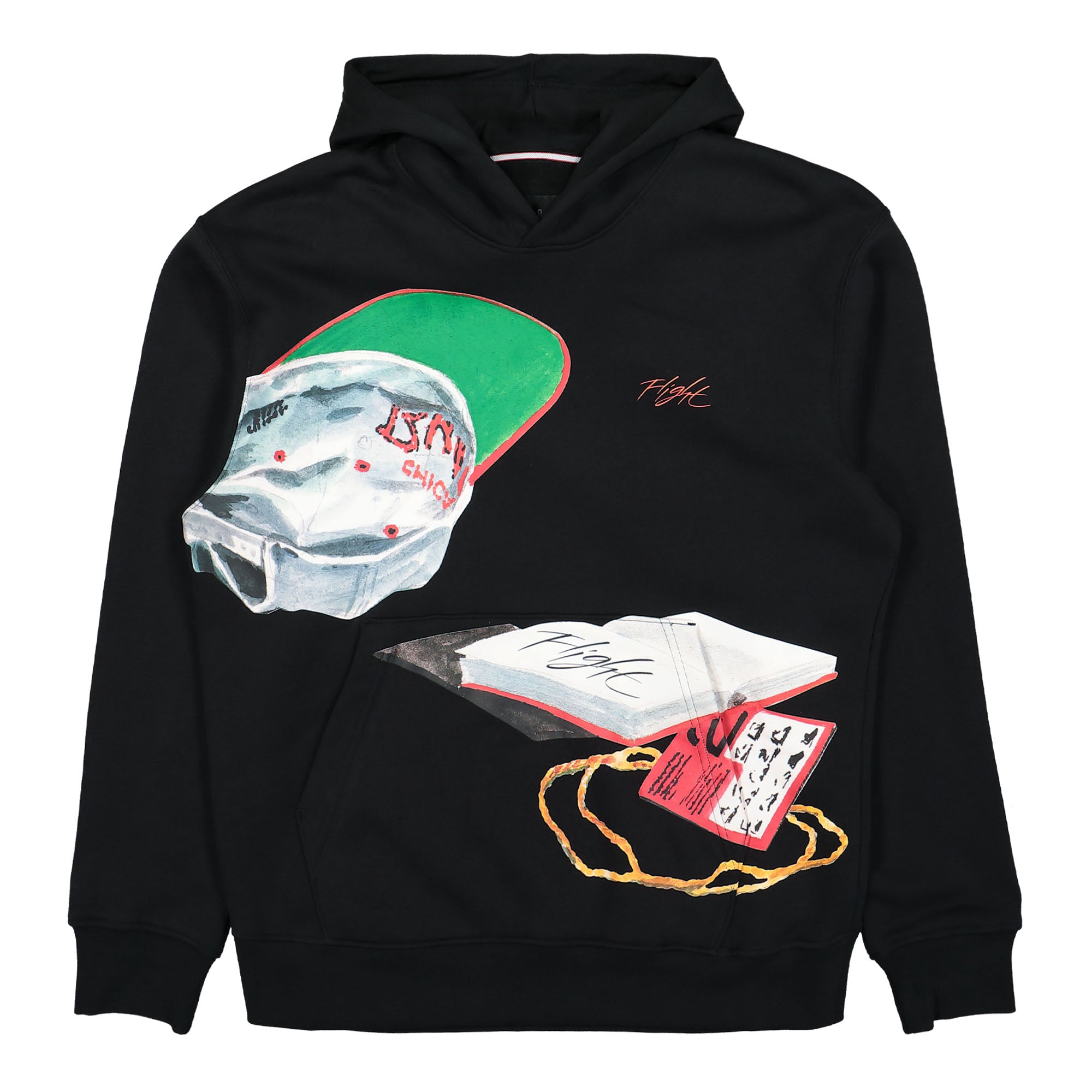 Jordan Air Jordan Fleece Hoodie Black / Sail / University Red Hoodies DV1593 010 | Overkill