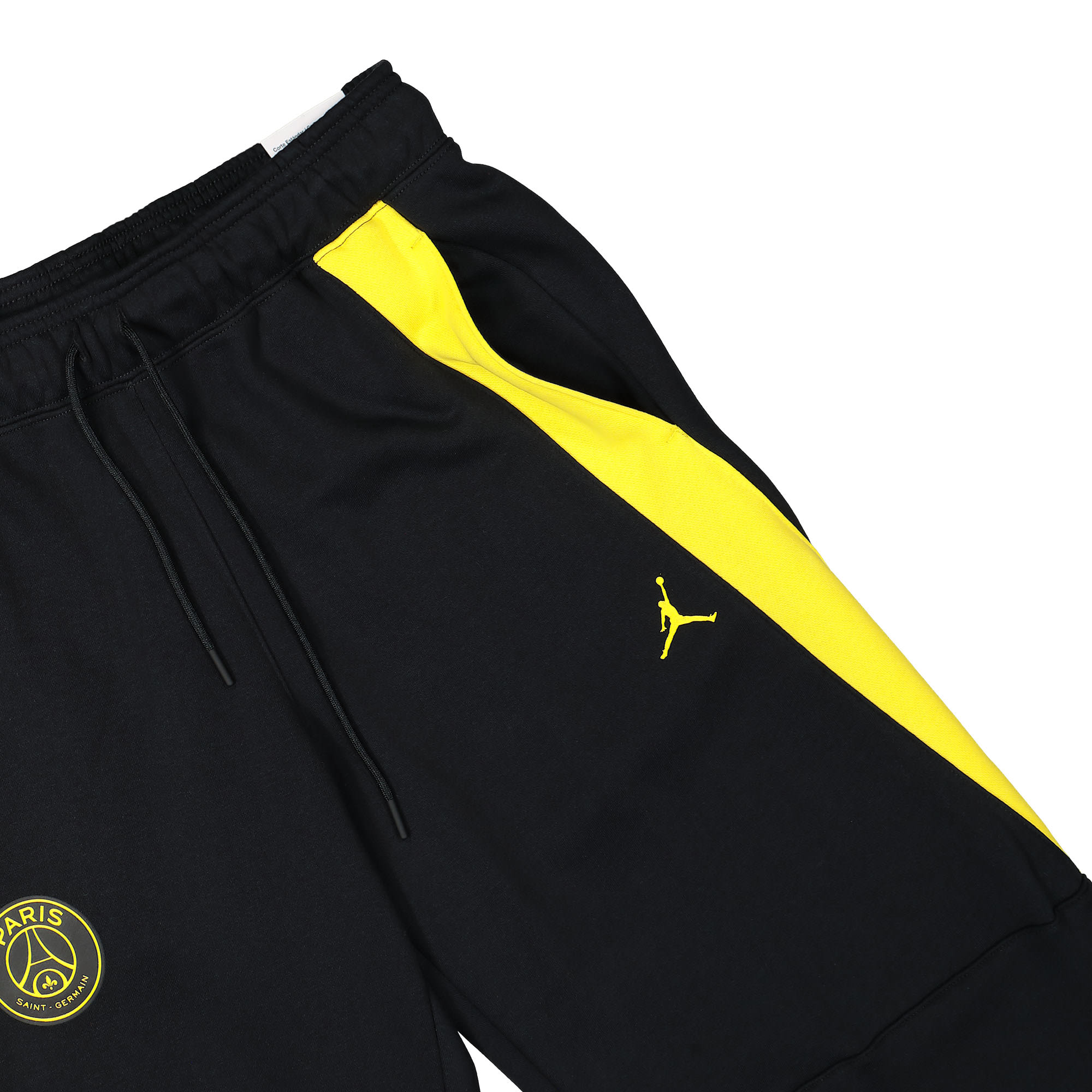 Jordan Paris Saint Germain x Air Jordan W Fleece Pants Black / Tour Yellow Casual Pants Detailfoto | Overkill