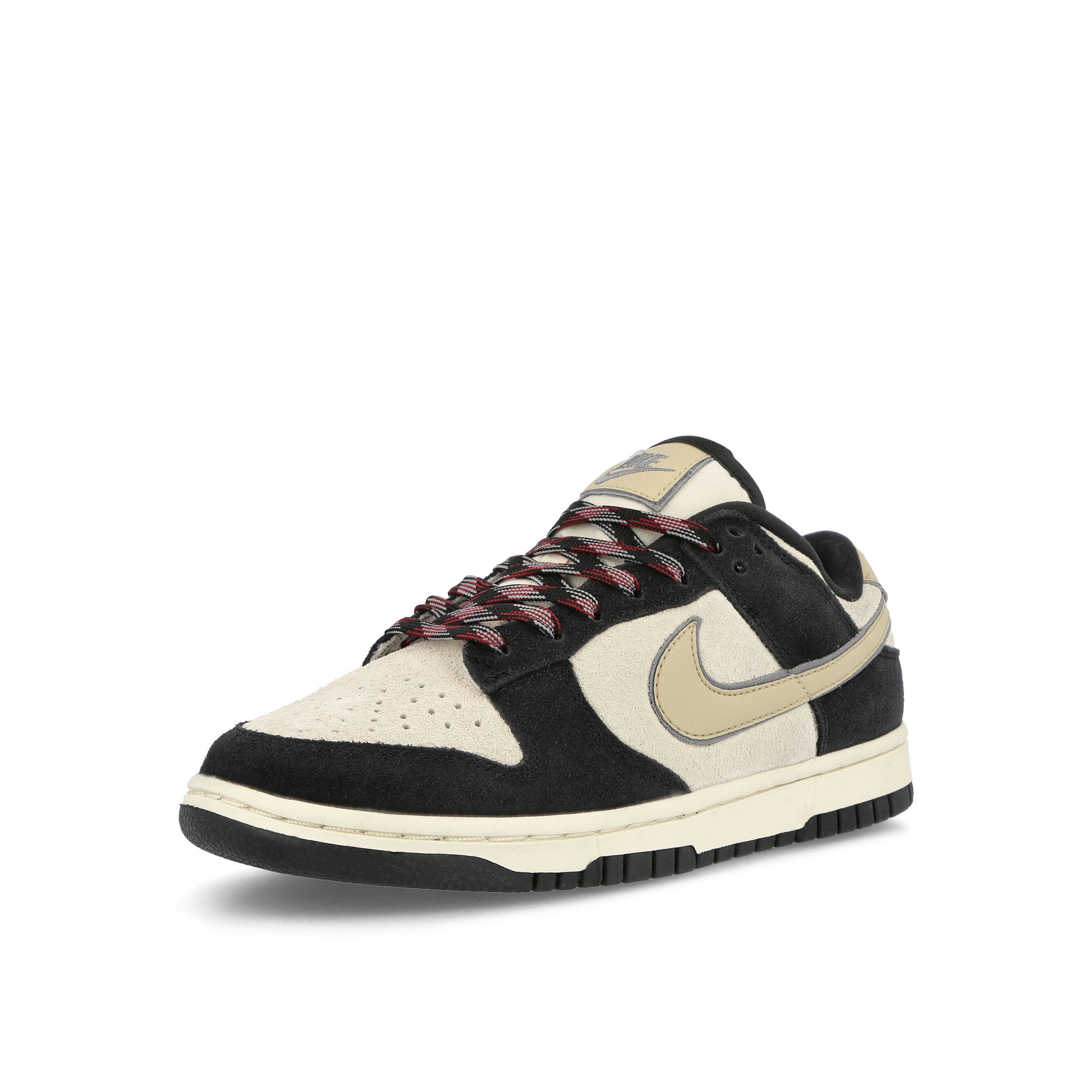 Nike W Dunk Low LX Black-Team Gold - Coconut Milk Low Top Sneakers Close Up | Overkill