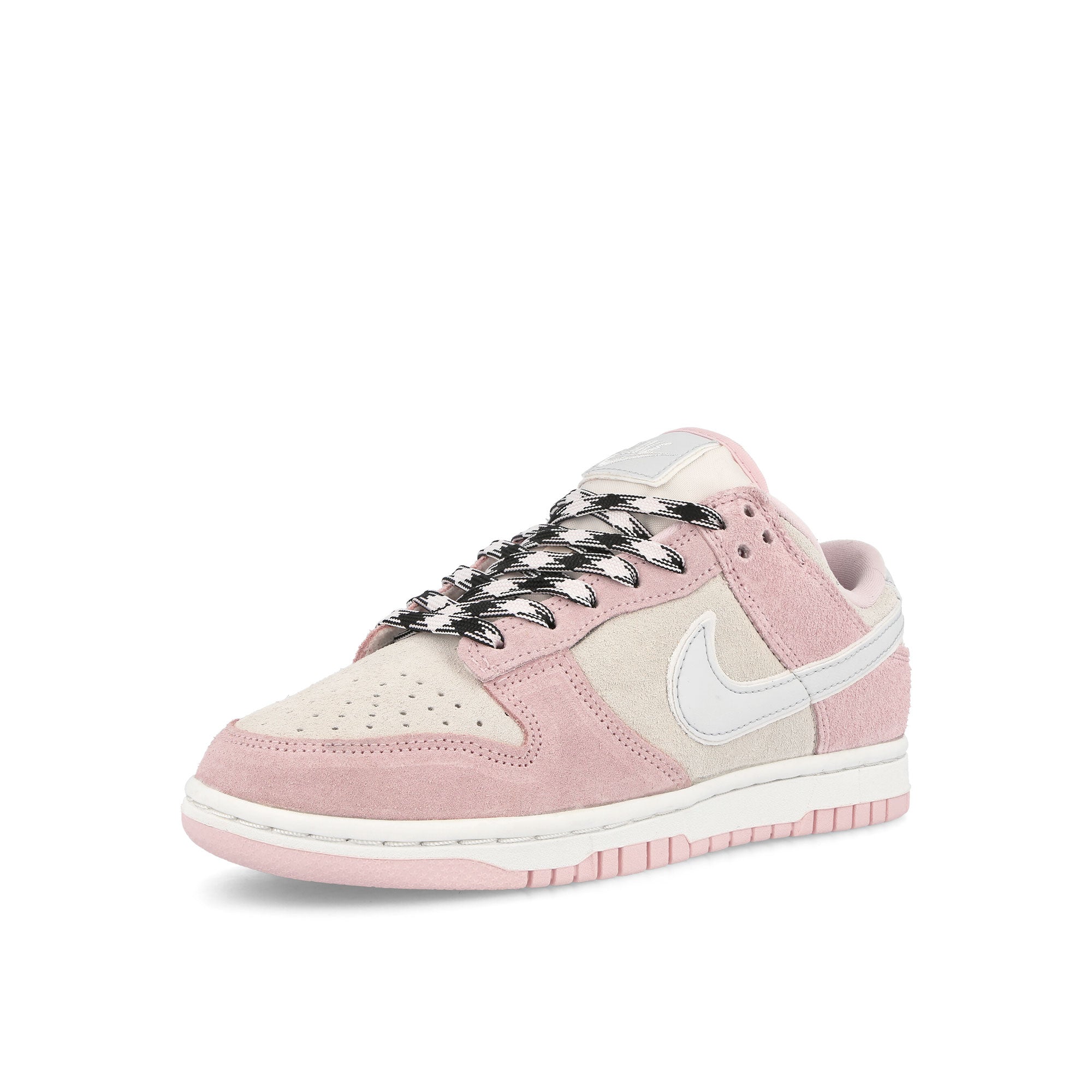 Nike W Dunk Low LX Pink Foam / Pure Platinum Low Top Sneakers Close Up | Overkill