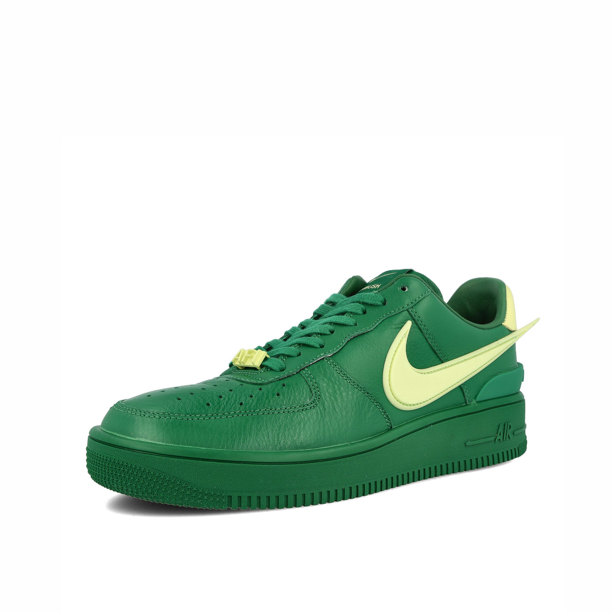 Nike Ambush x Nike Air Force 1 Low SP Pine Green-Citron Tint - Pine Green Low Top Sneakers Close Up | Overkill