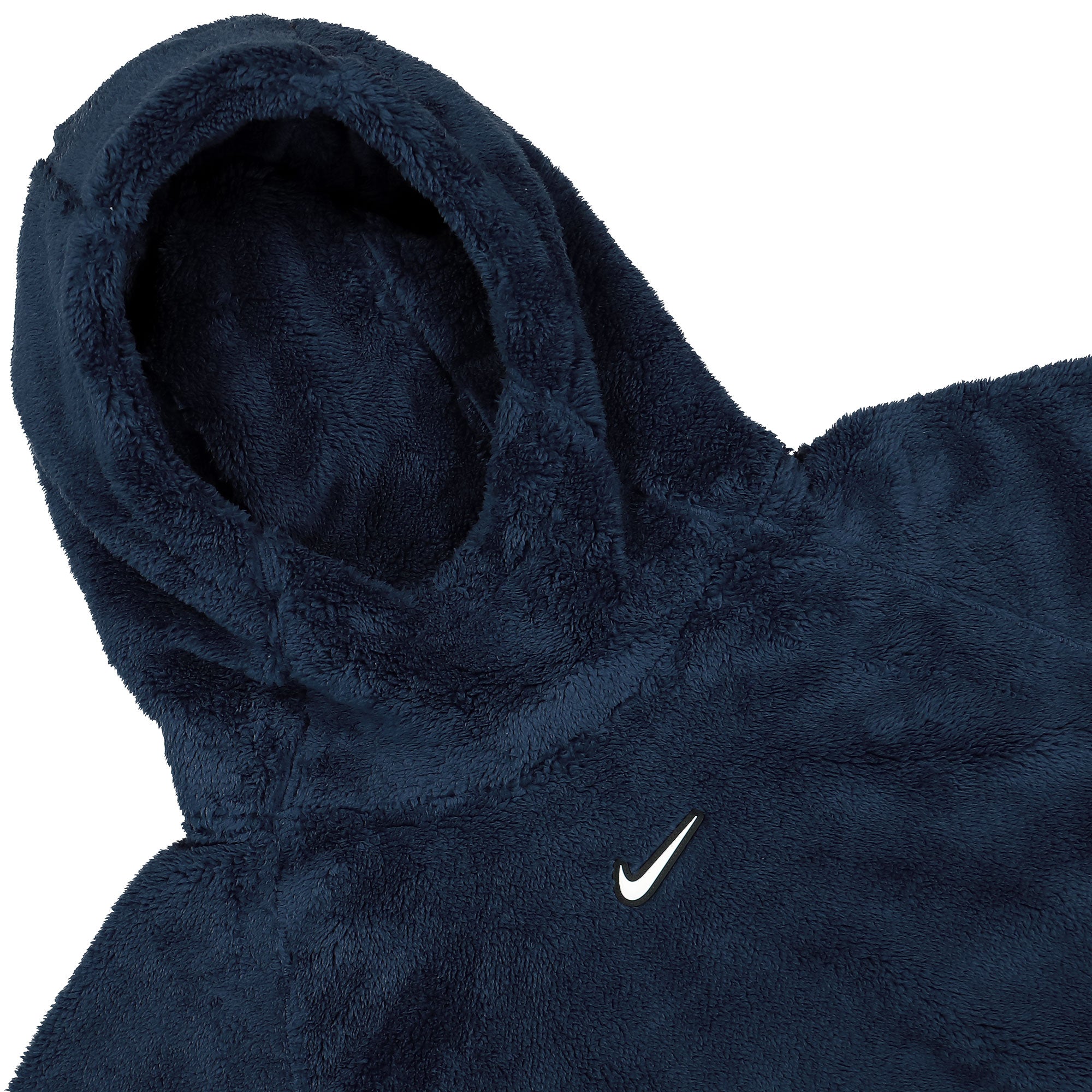 Nike NOCTA x Nike W Fleece Hoodie Midnight Navy / Wolf Grey Hoodies Close-up | Overkill