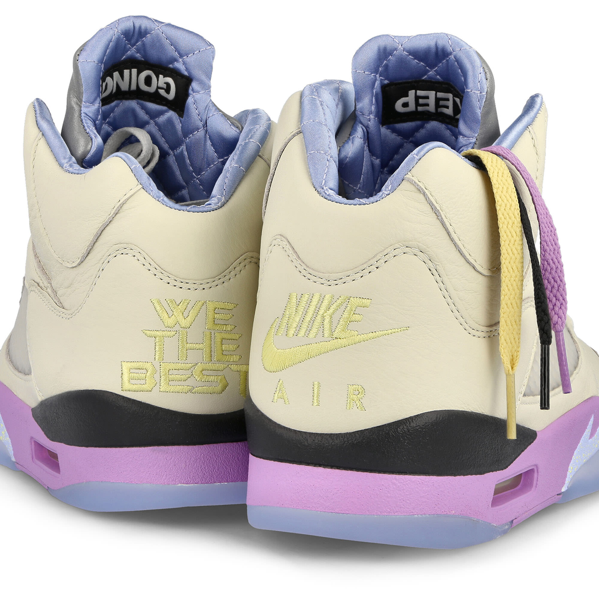 Jordan DJ Khaled x Air Jordan 5 Retro SP Sail-Washed Yellow - Violet Star Sneakers Detailfoto | Overkill