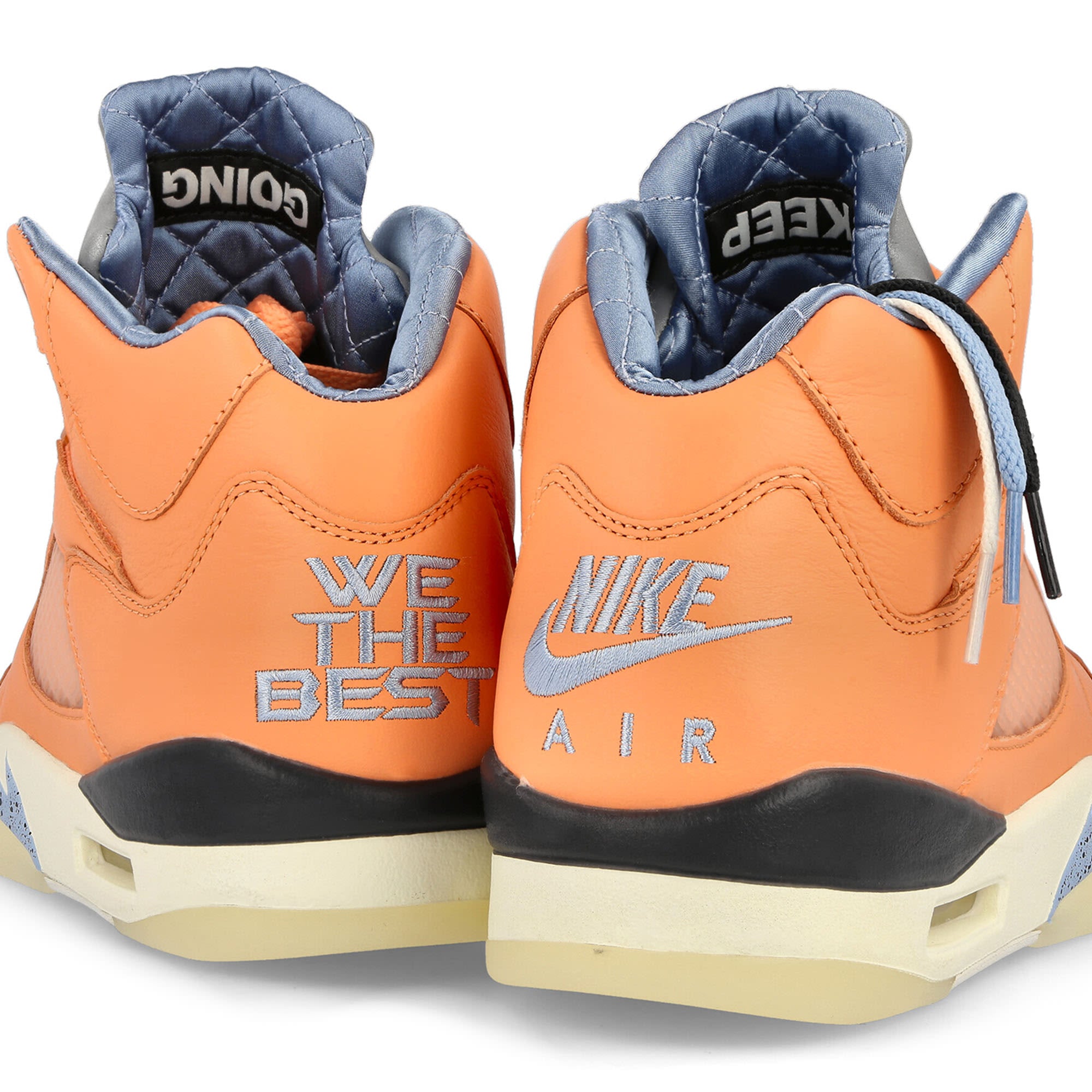 Jordan 5 Retro SP Crimson Bliss / Leche Blue - Sail High Top Sneakers Detailfoto | Overkill