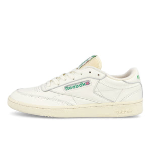 Reebok Club C 1985 Tv Chalk / Paper White / Green Low Top Sneakers DV6434 | Overkill