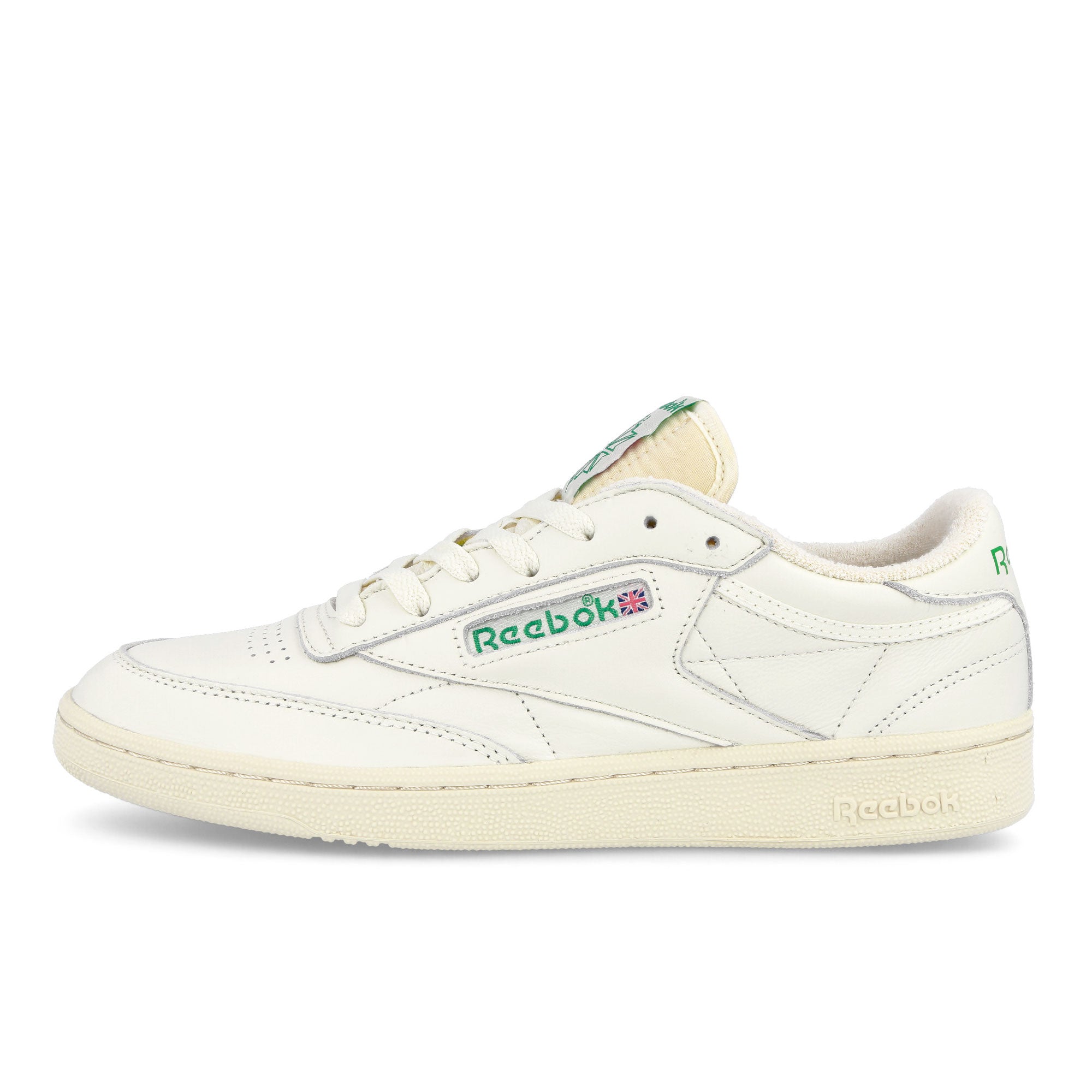 Reebok Club C 1985 Tv Chalk / Paper White / Green Low Top Sneakers DV6434 | Overkill