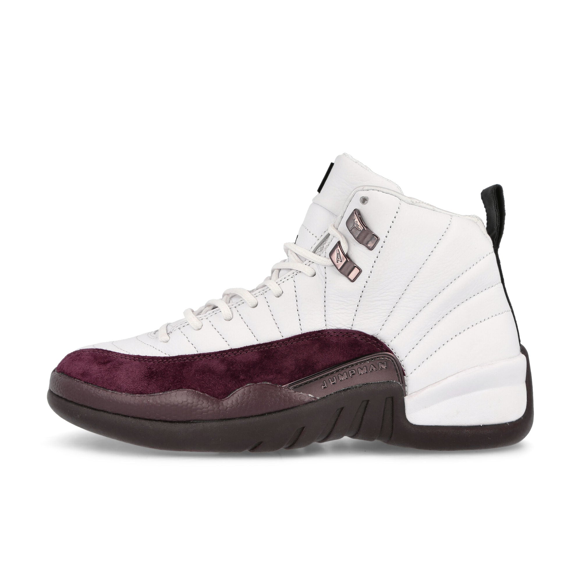 Jordan A Ma Maniere x Wmns Air Jordan 12 Retro SP White-Black - Burgundy Crush High Top Sneakers DV6989 100 | Overkill