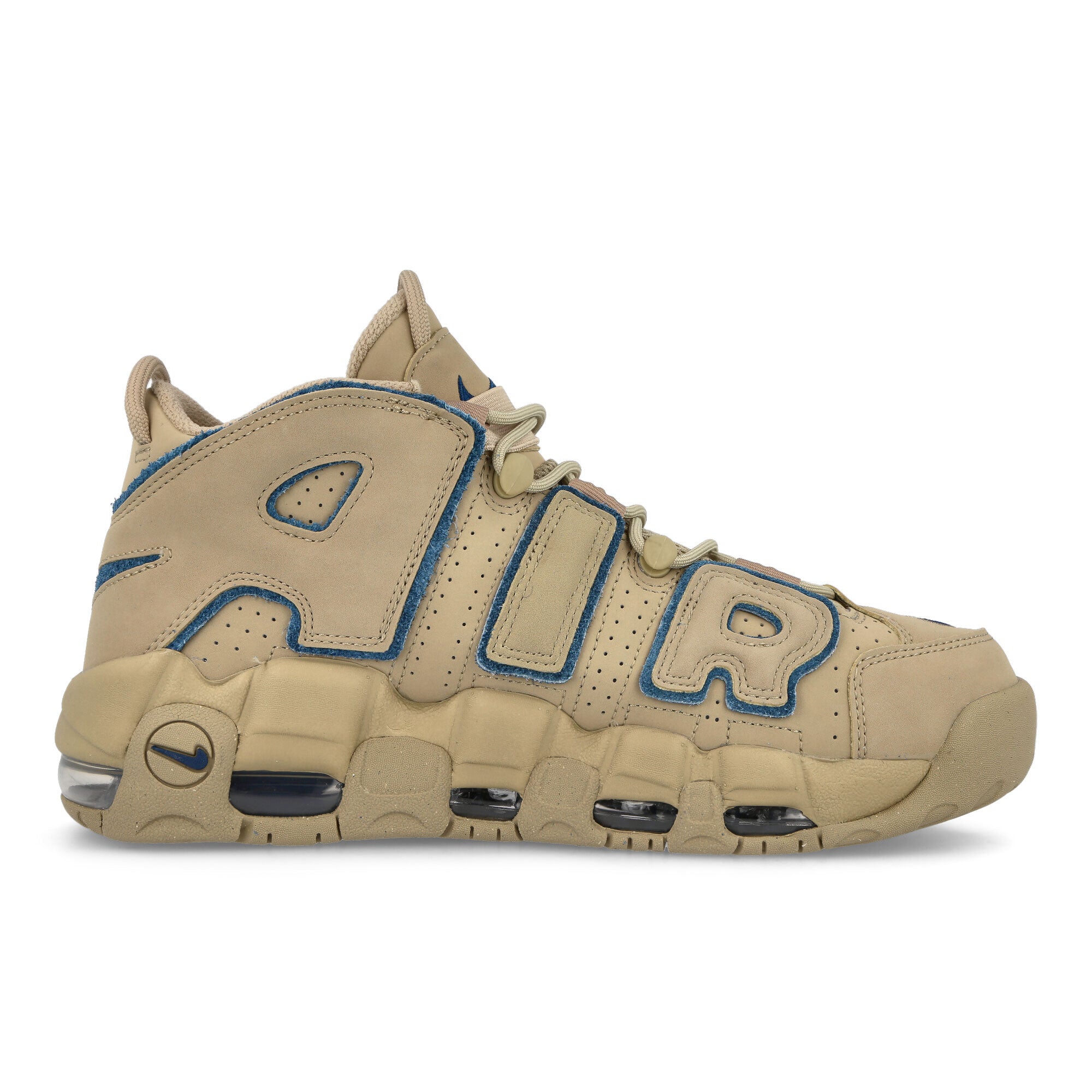 Nike Air More Uptempo 96 Limestone-Valerian Blue - Limestone Sneakers Silhouette | Overkill