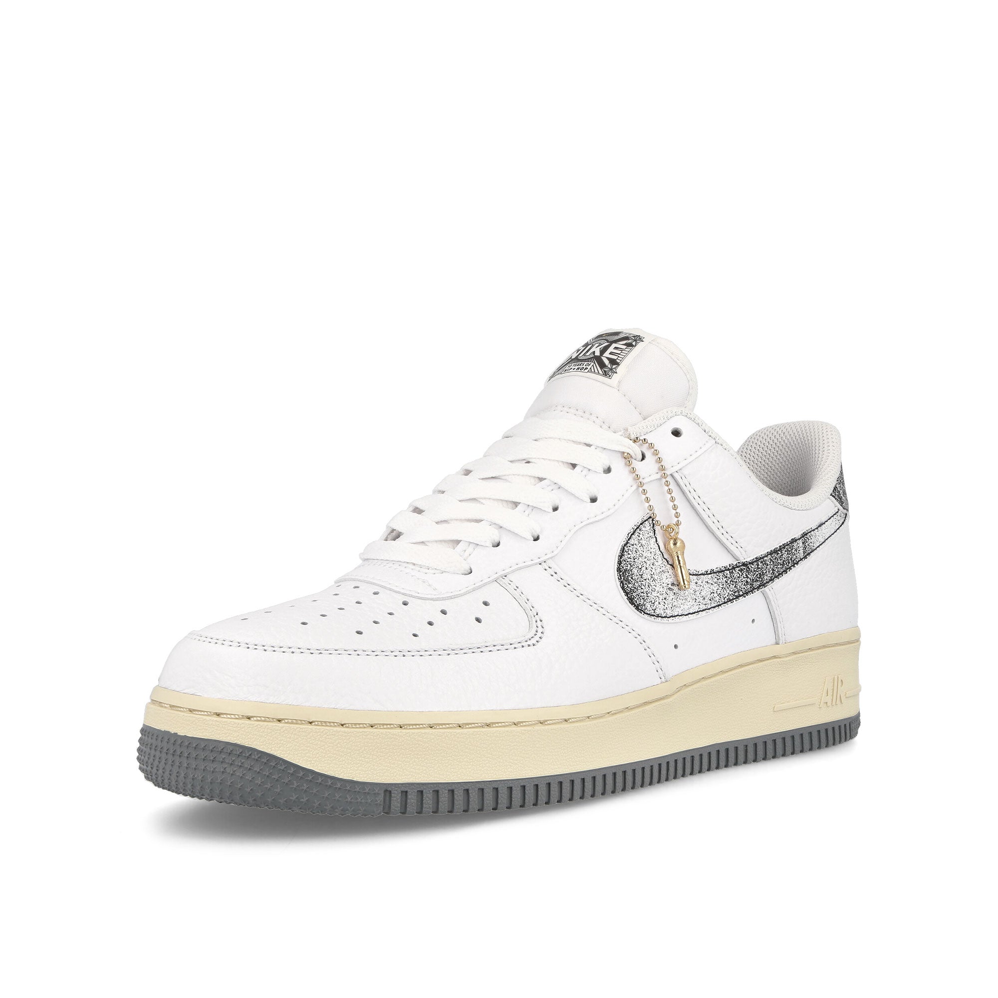 Nike Air Force 1 '07 Lx White-Smoke Grey - Beach - White Low Top Sneakers Close Up | Overkill