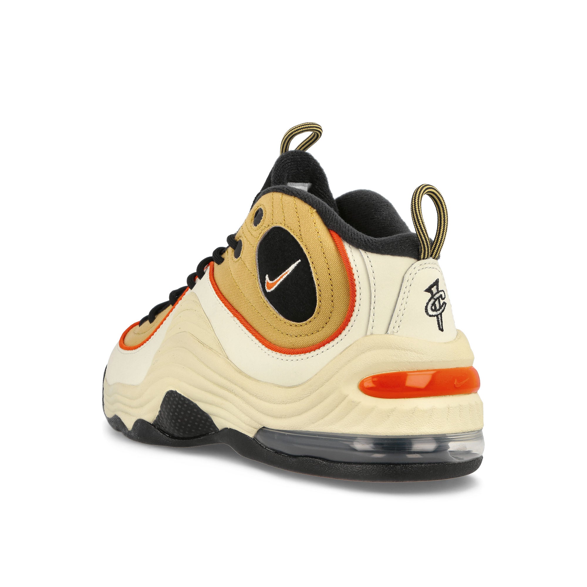 Nike Air Penny II Wheat Gold-Safety Orange - Black Sneakers Material | Overkill