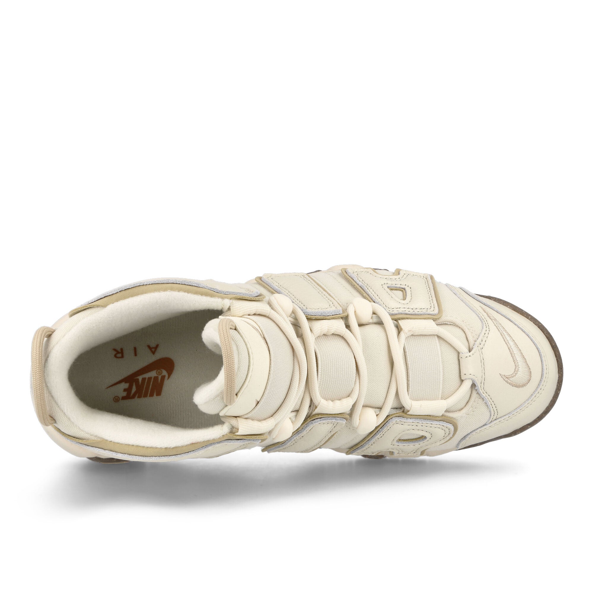 Nike Air More Uptempo 96 Coconut Milk-Team Gold High Top Sneakers Detailfoto | Overkill