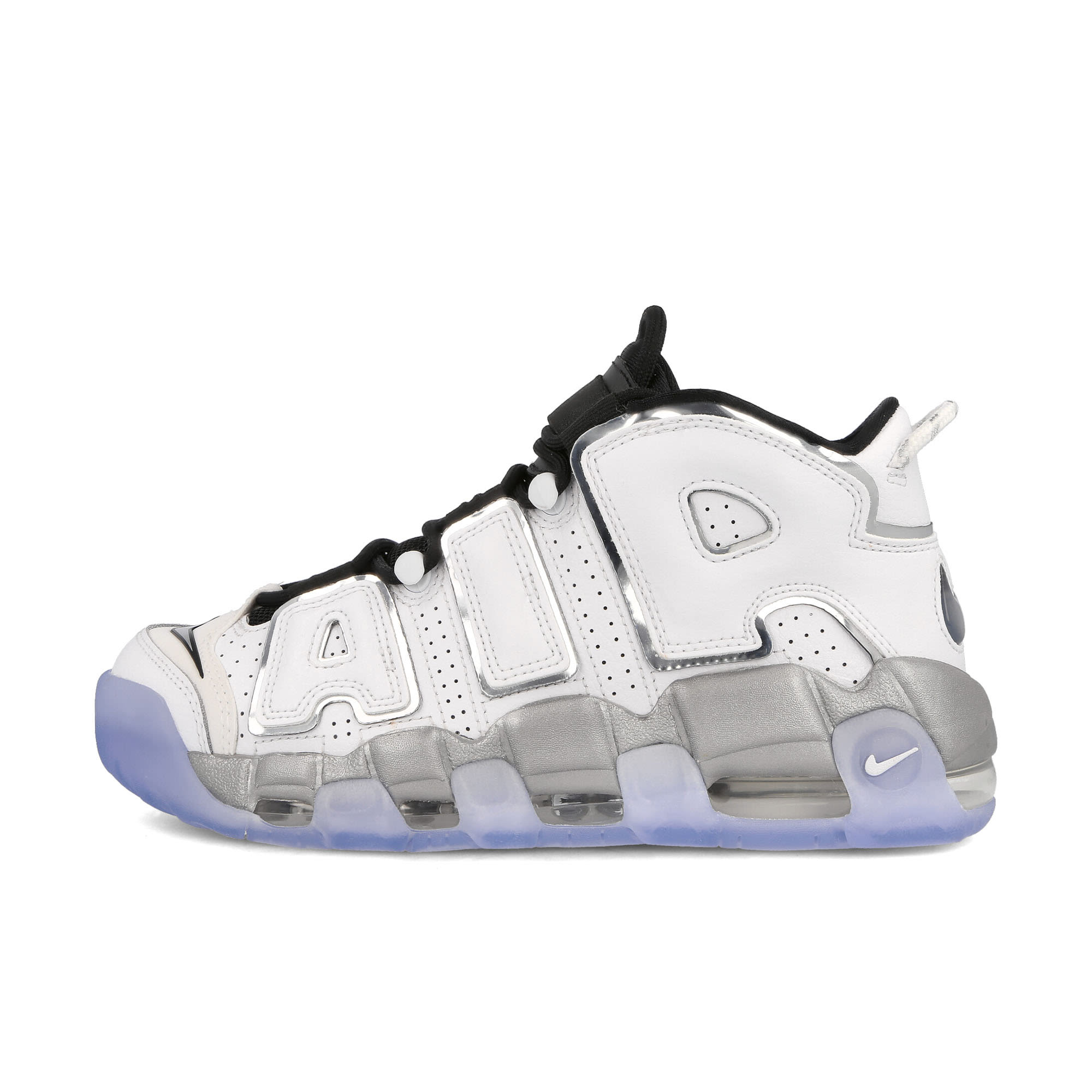 Nike W Air More Uptempo SE White-Metallic Silver-Black-Clear Sneakers DV7408 100 | Overkill