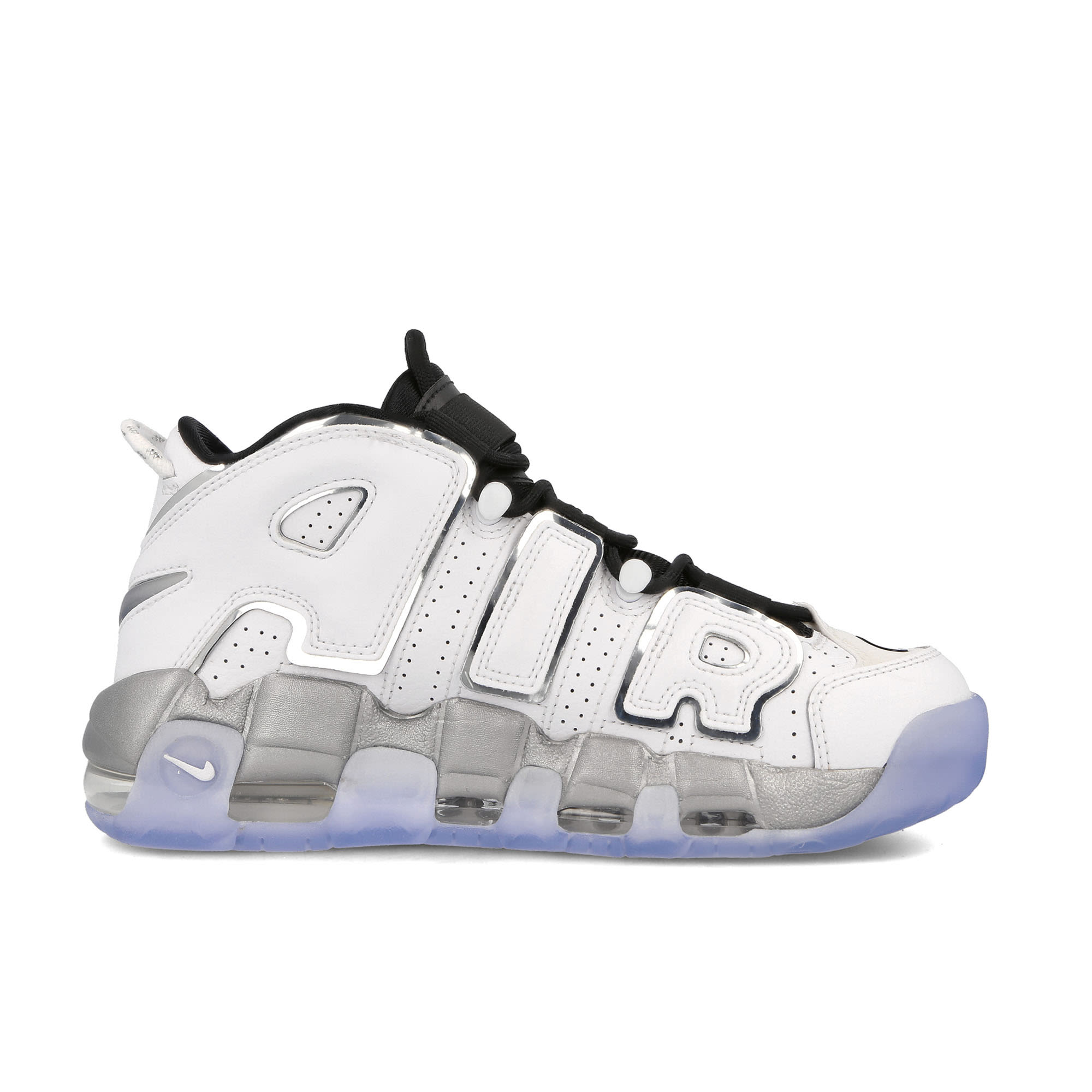 Nike W Air More Uptempo SE White-Metallic Silver-Black-Clear Sneakers Silhouette | Overkill