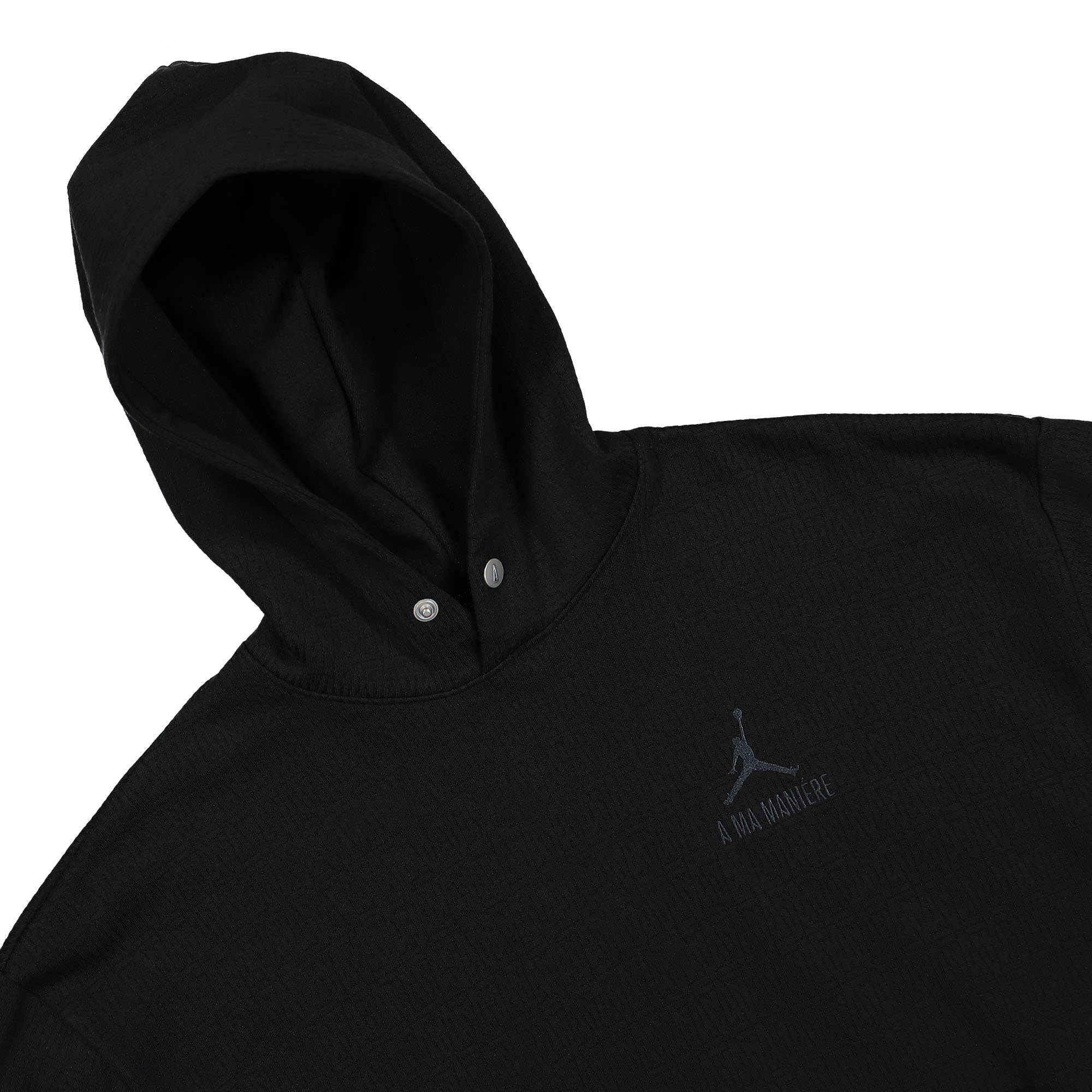 Jordan A Ma Maniere x Jordan Jacquard Hoodie Black Hoodies Close-up | Overkill