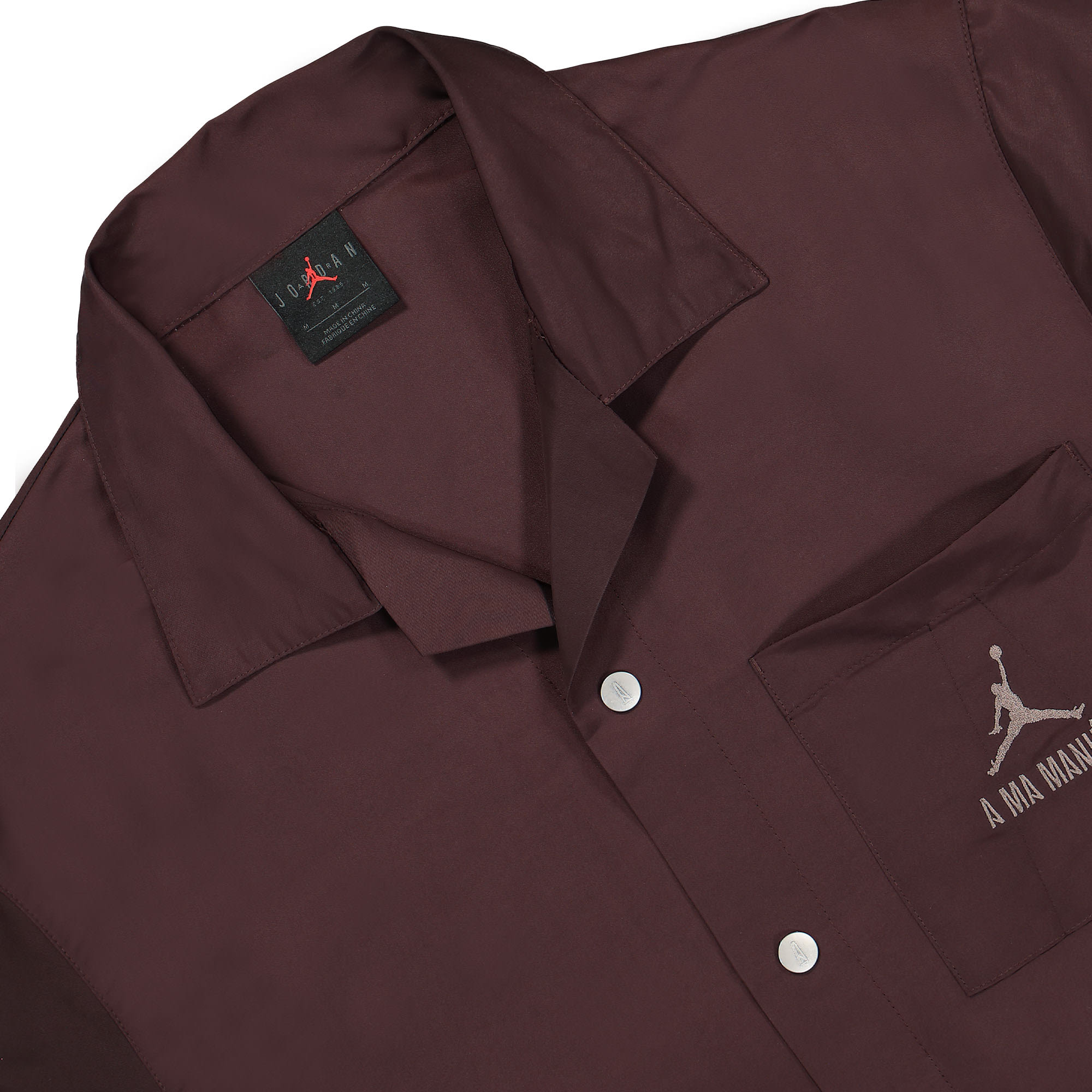 Jordan A Ma Maniere x Jordan Shooting Shirt Mahogany Shirts Detailfoto | Overkill