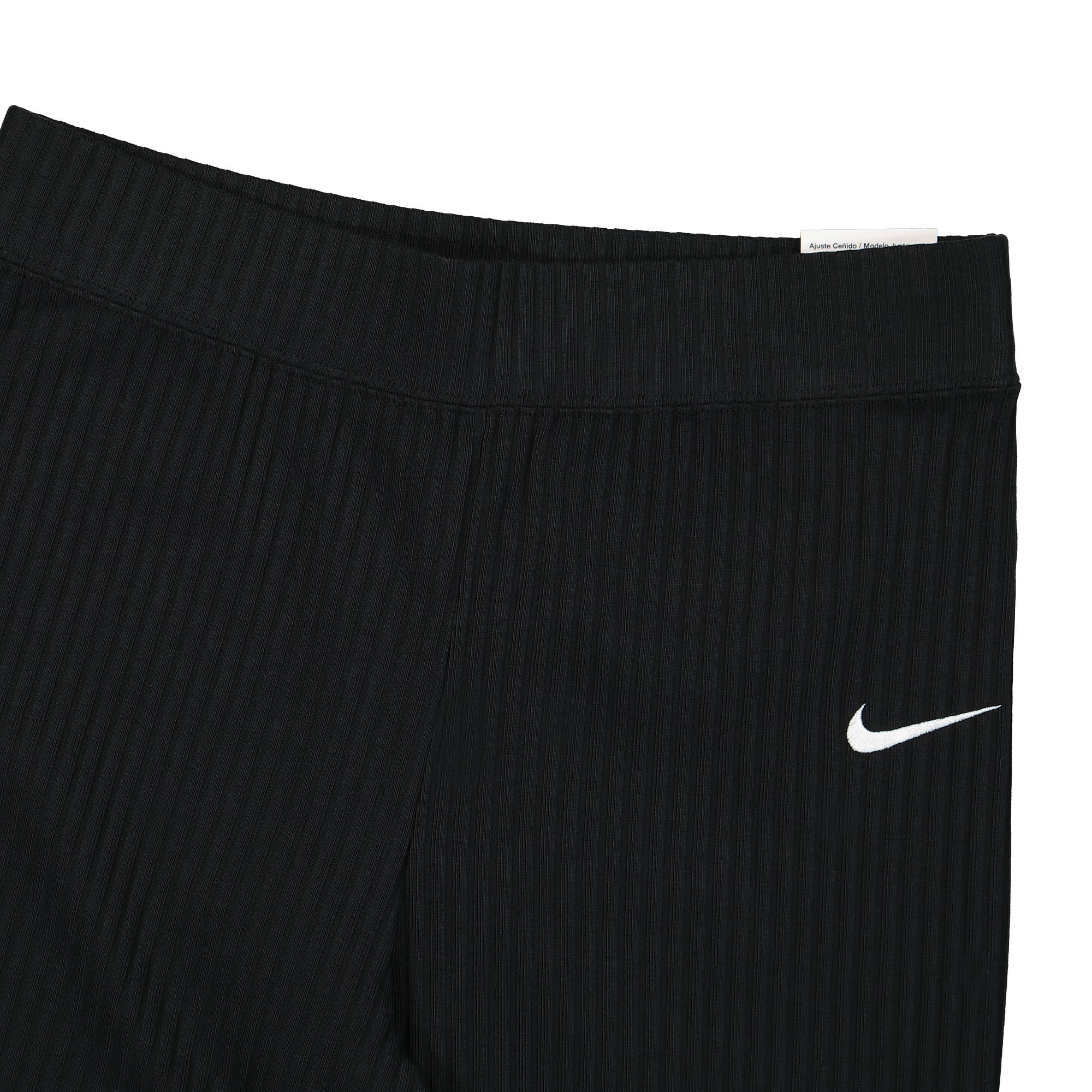 Nike Wmns High Waisted Ribbed Jersey Pants Black / White Sweat & Track Pants Detailfoto | Overkill