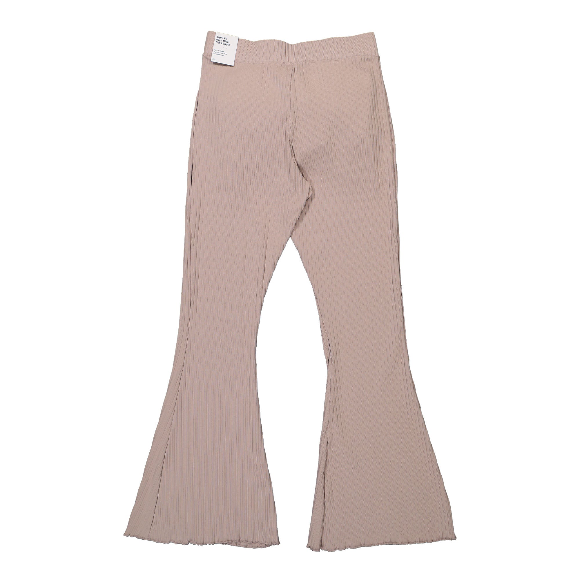 Nike W Hight-Waisted Ribbed Jersey Pant Diffused Taupe / White Sweat & Track Pants Material | Overkill