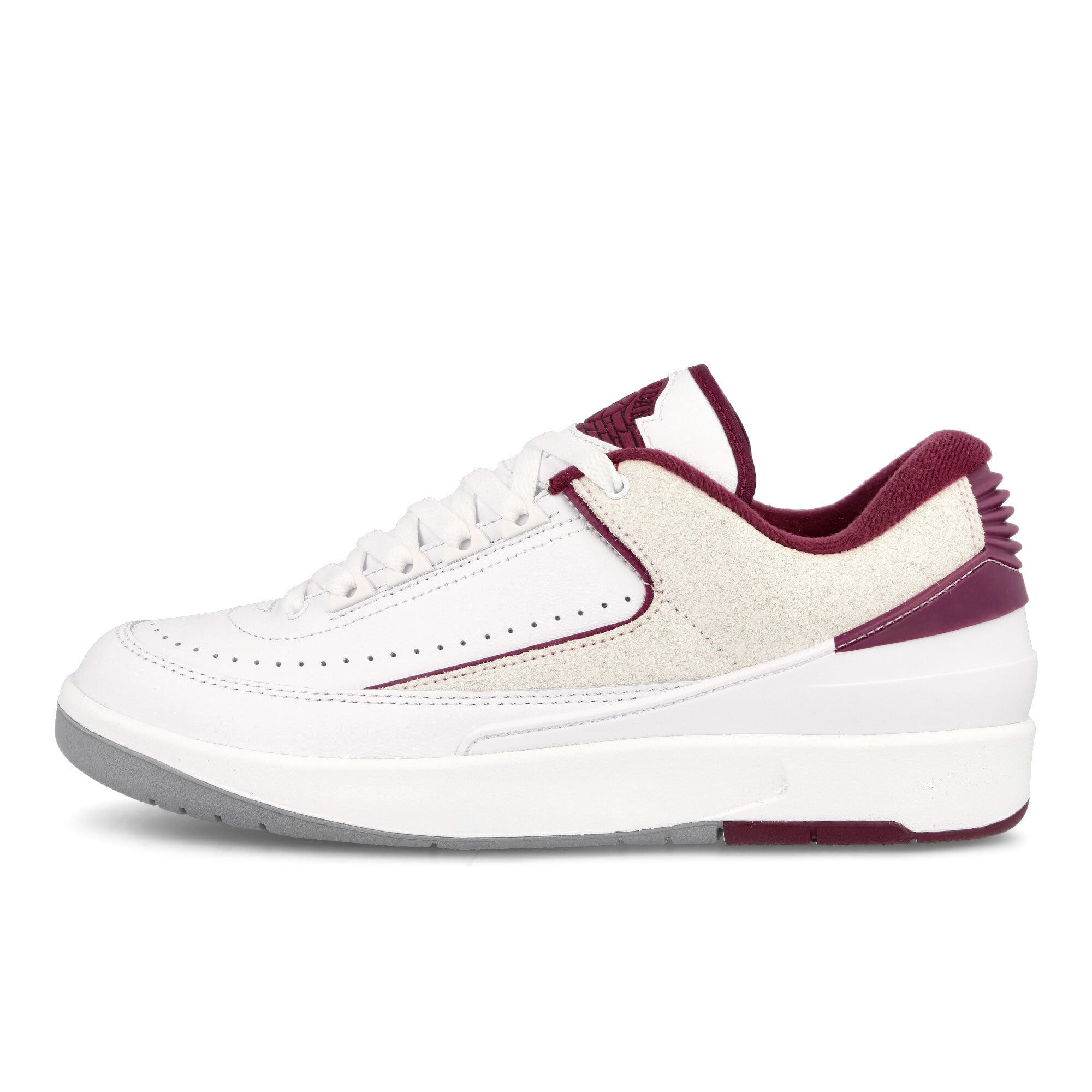 Jordan Air Jordan 2 Retro Low White / Cherrywood Red - Light Steel Grey Low Top Sneakers DV9956 103 | Overkill