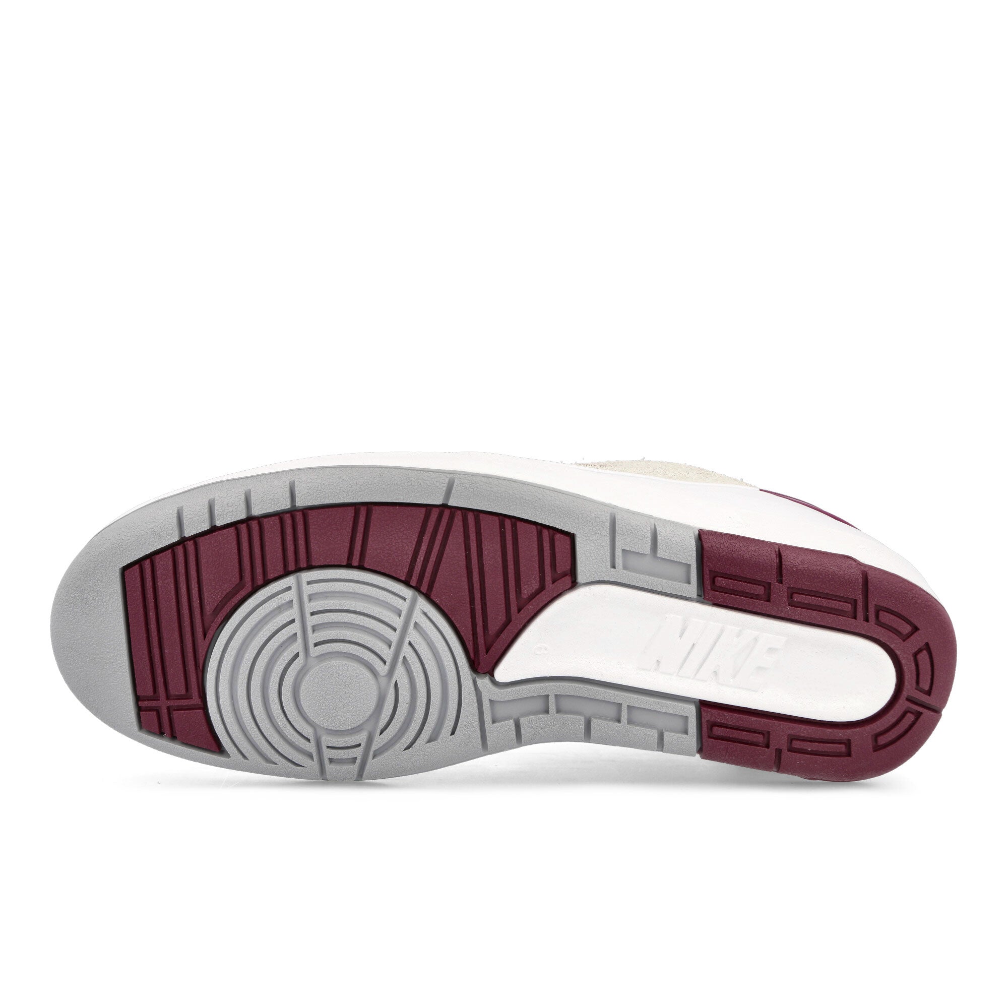 Jordan Air Jordan 2 Retro Low White / Cherrywood Red - Light Steel Grey Low Top Sneakers Detail View 1 | Overkill