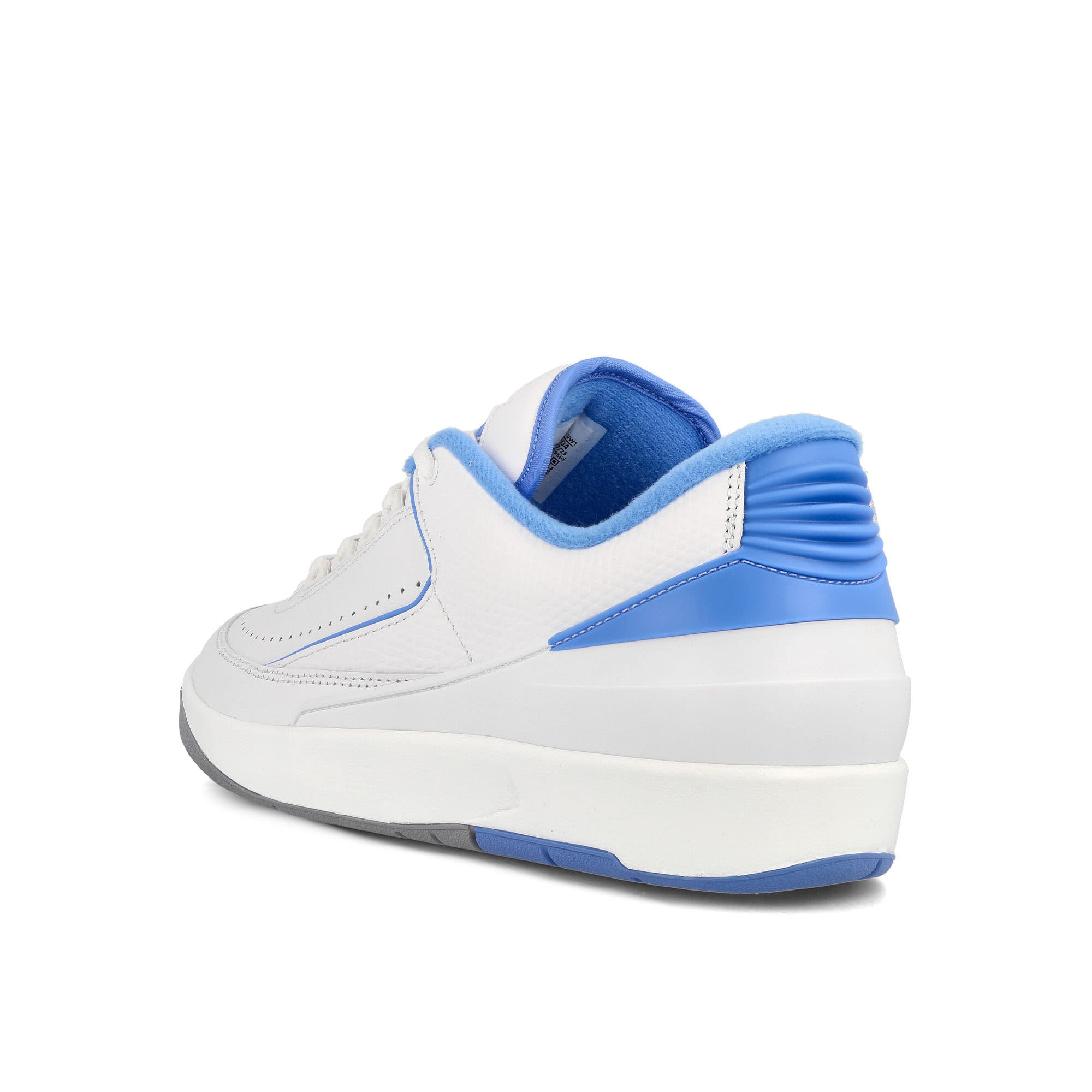 Jordan Air Jordan 2 Retro Low White / University Blue-Cement Grey Low Top Sneakers Material | Overkill