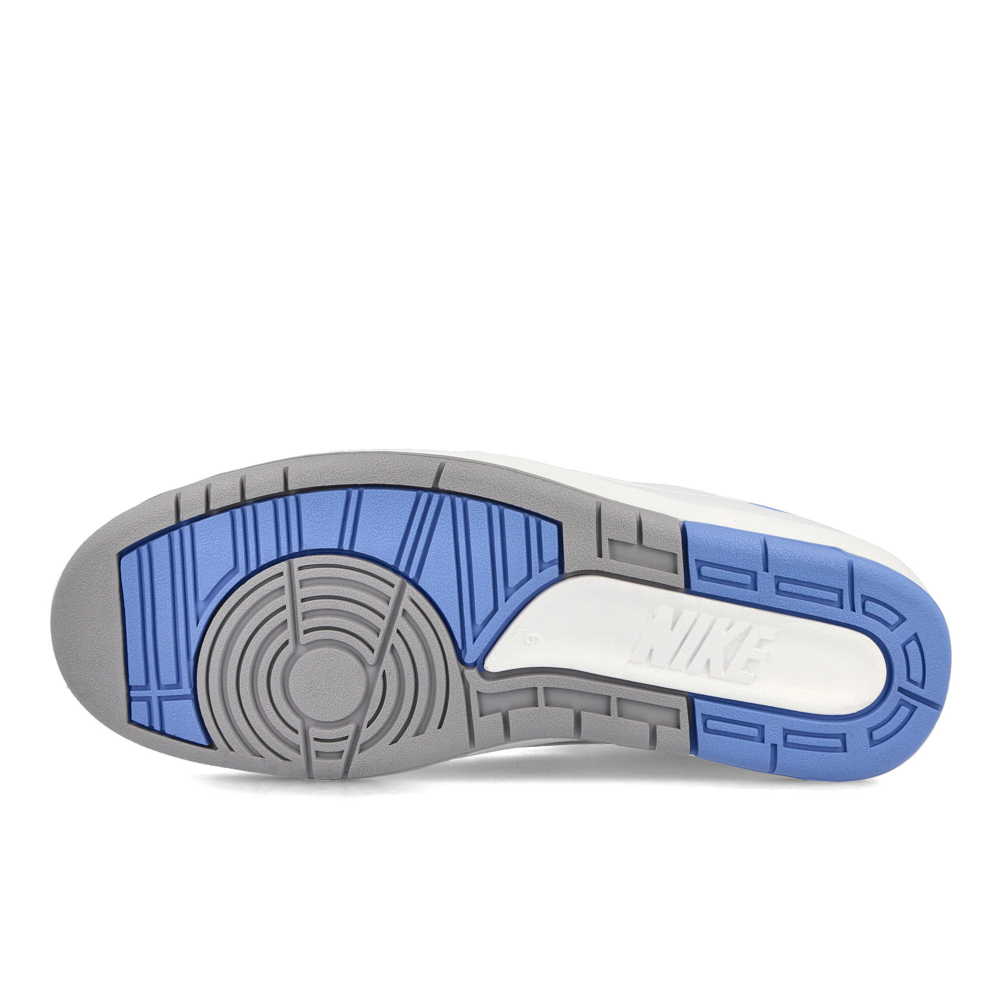 Jordan Air Jordan 2 Retro Low White / University Blue-Cement Grey Low Top Sneakers Detail View 1 | Overkill