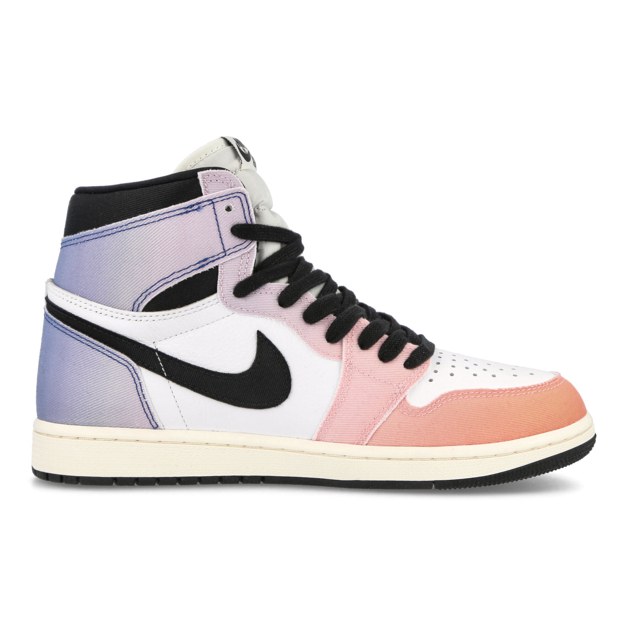 Jordan Air Jordan 1 Retro High OG Craft Vivid Orange / Black - Iced Lilac - True Blue High Top Sneakers Material | Overkill