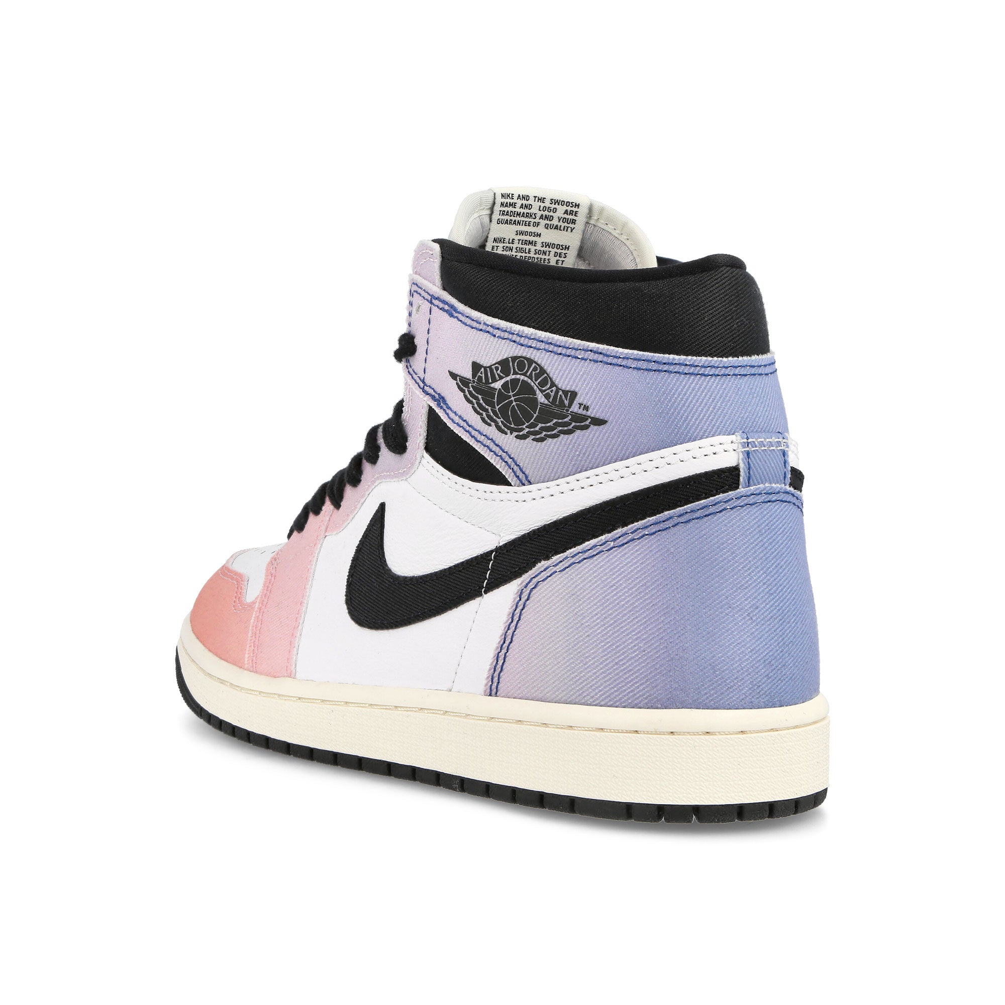 Jordan Air Jordan 1 Retro High OG Craft Vivid Orange / Black - Iced Lilac - True Blue High Top Sneakers Close Up | Overkill