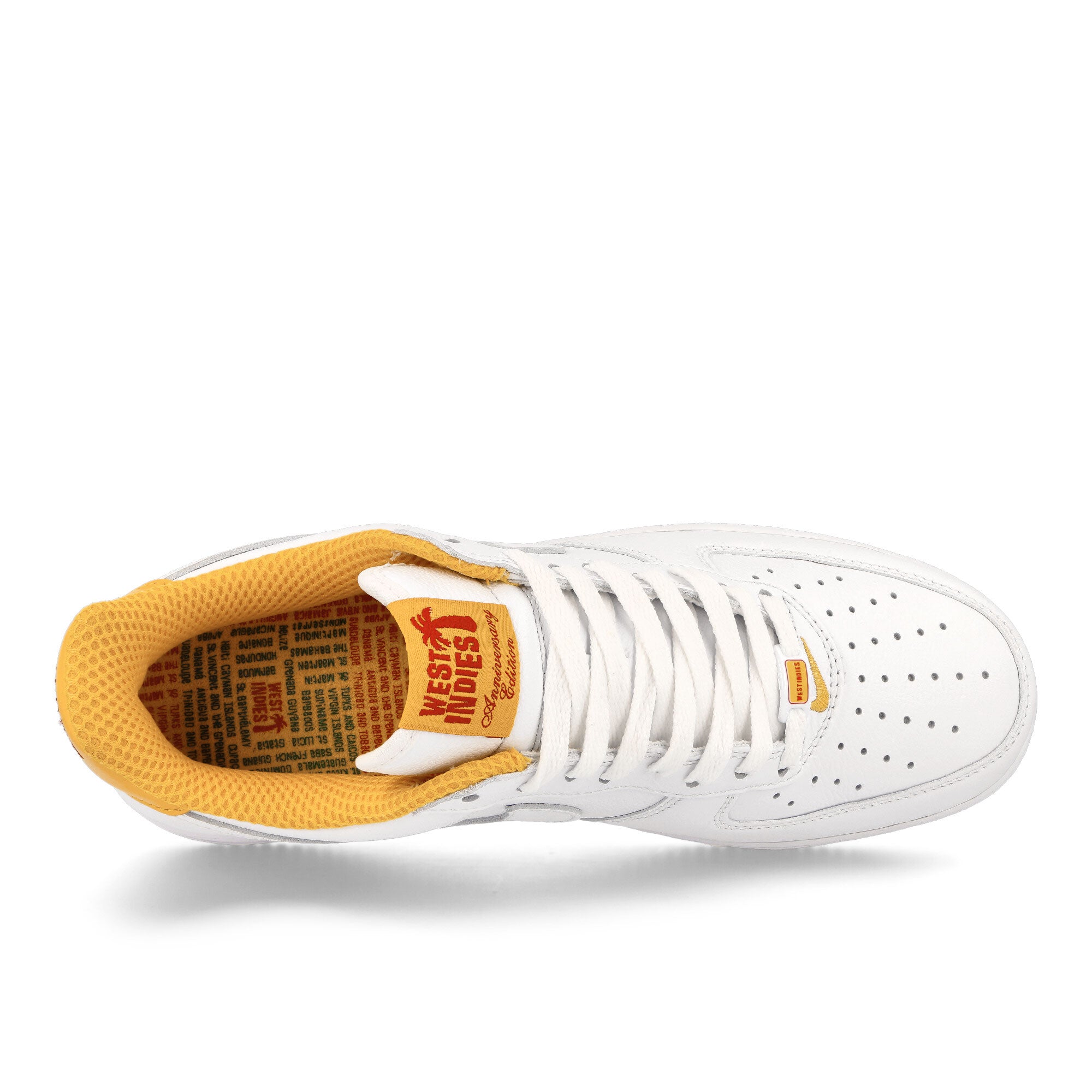 Nike Air Force 1 Low Retro QS White-White - University Gold Low Top Sneakers Detailfoto | Overkill