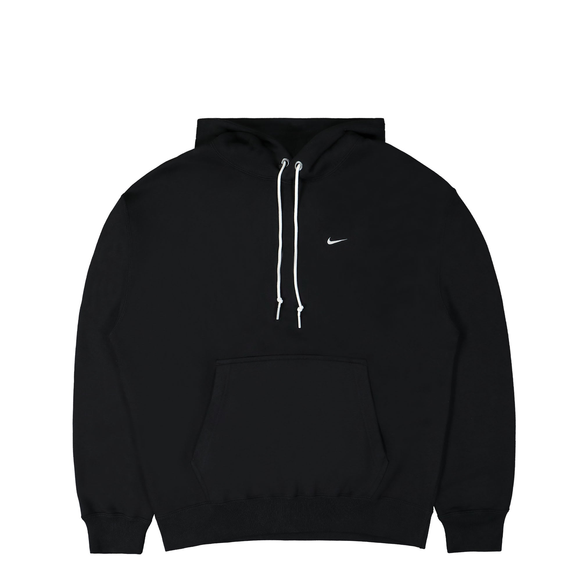 Nike Solo Swoosh Fleece Hoodie Black / White Hoodies DX1355 010 | Overkill