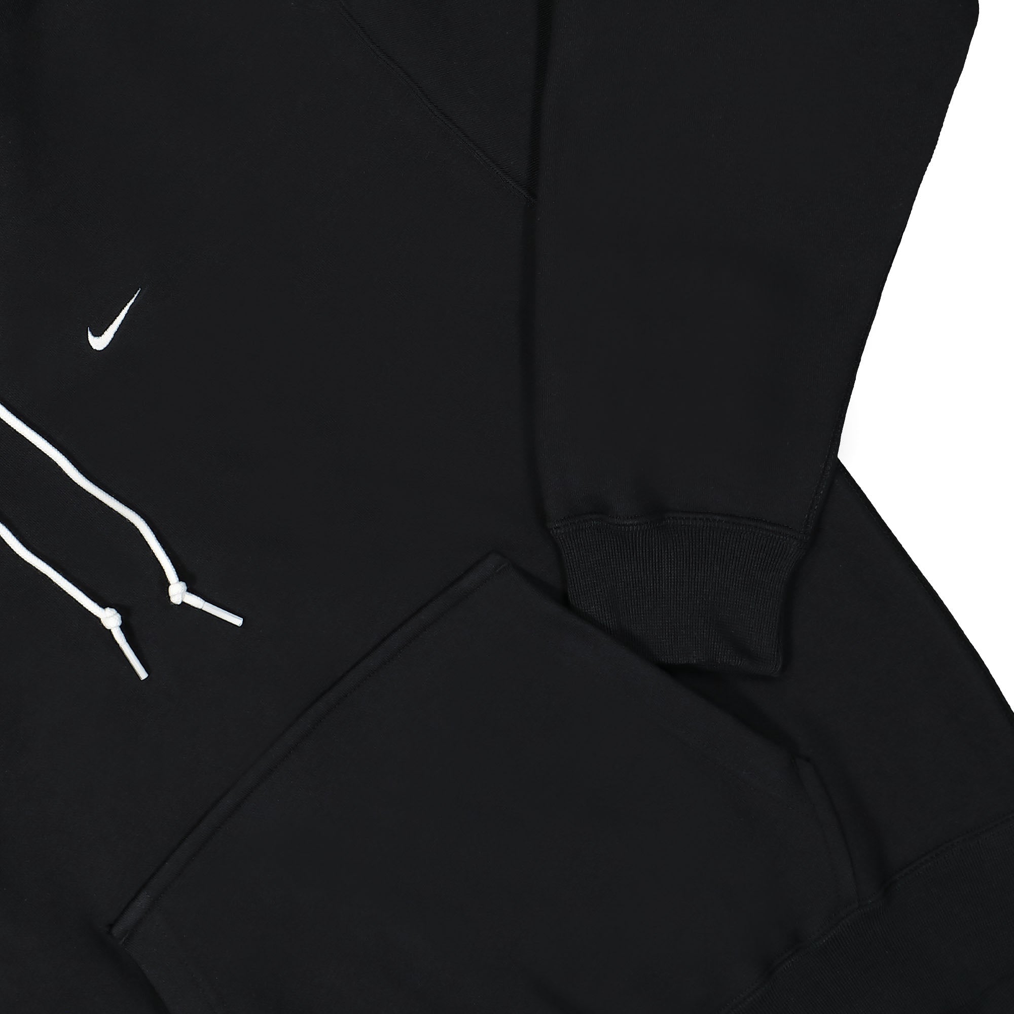 Nike Solo Swoosh Fleece Hoodie Black / White Hoodies Detailfoto | Overkill