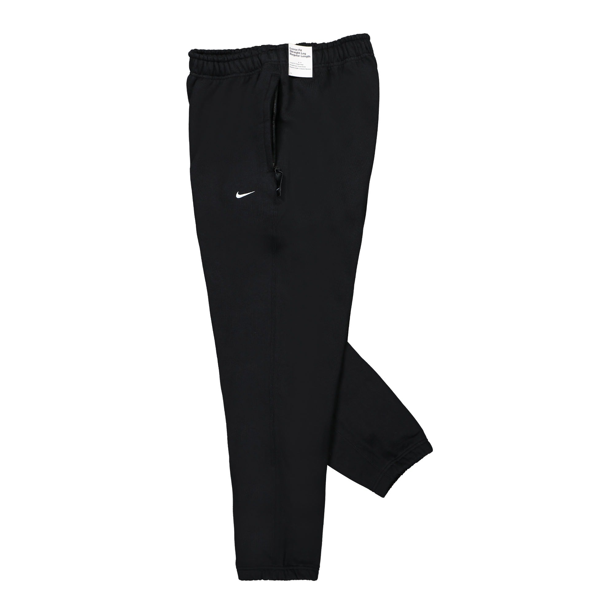 Nike Solo Swoosh Fleece Pant Black / White Sweat & Track Pants Close-up | Overkill