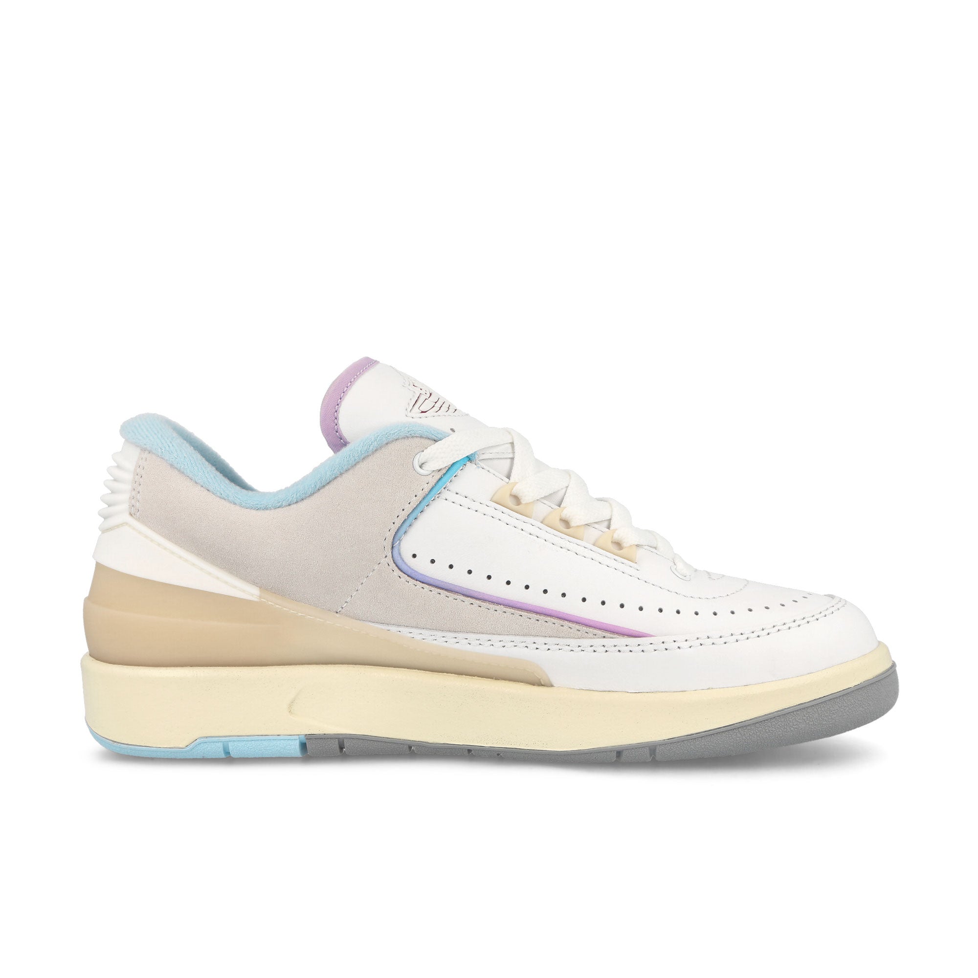 Jordan Wmns Air Jordan 2 Retro Low Summit White / Varsity Red-Ice Blue Sneakers Silhouette | Overkill