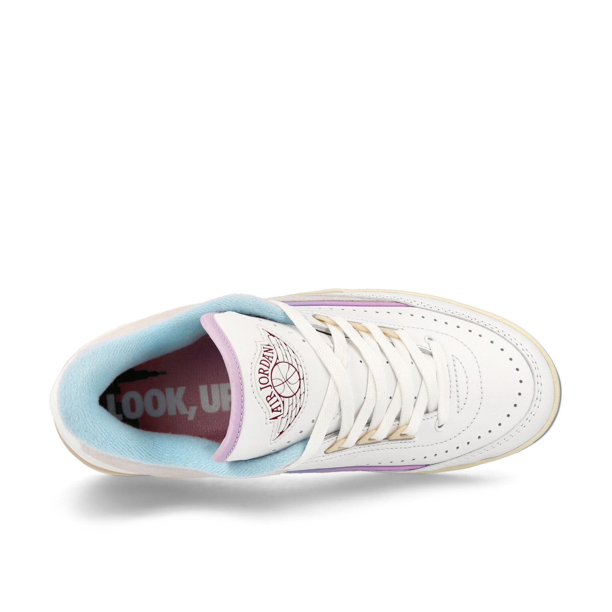 Jordan Wmns Air Jordan 2 Retro Low Summit White / Varsity Red-Ice Blue Sneakers Detailfoto | Overkill
