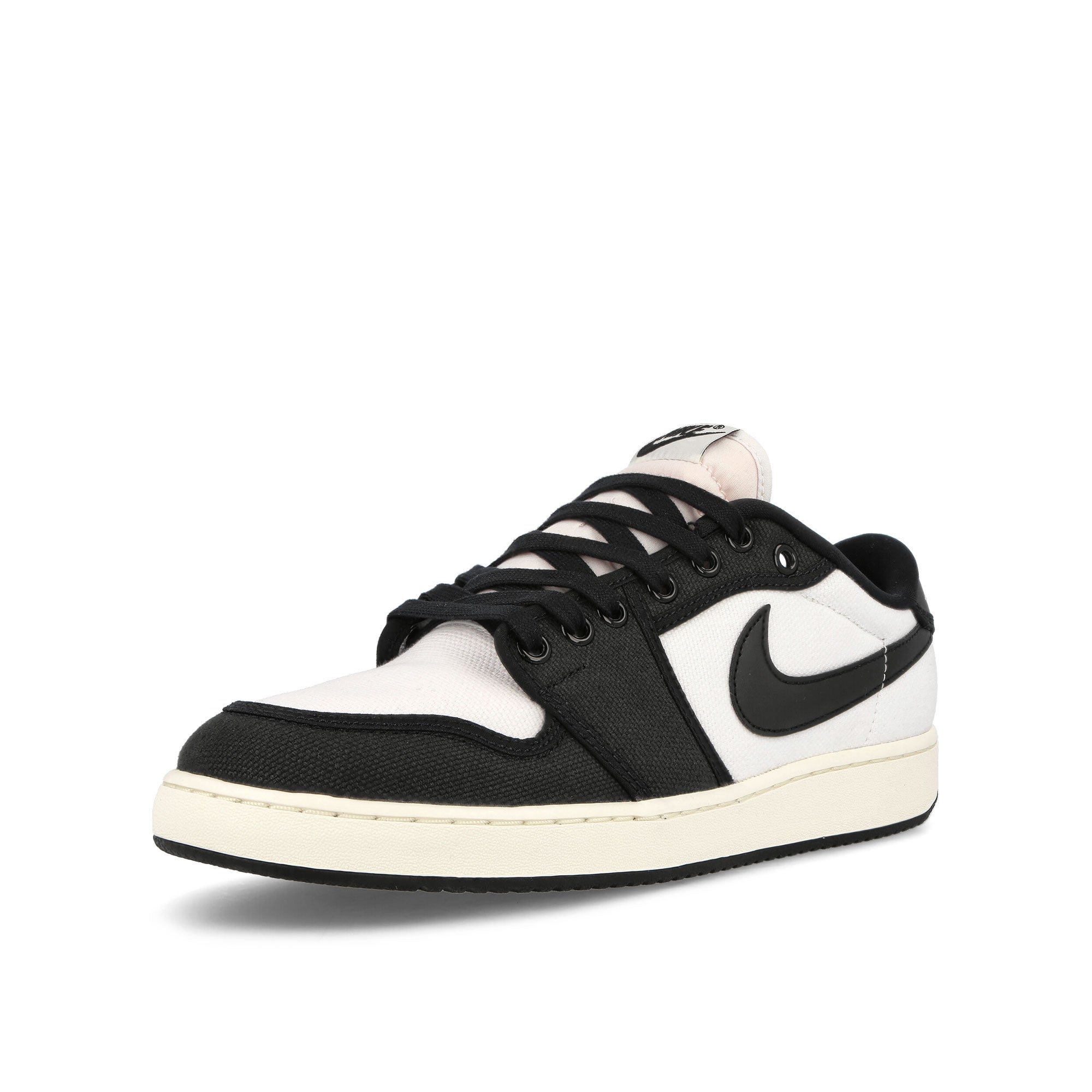 Jordan Air Jordan 1 KO Low White-Black - Sail Low Top Sneakers Close Up | Overkill
