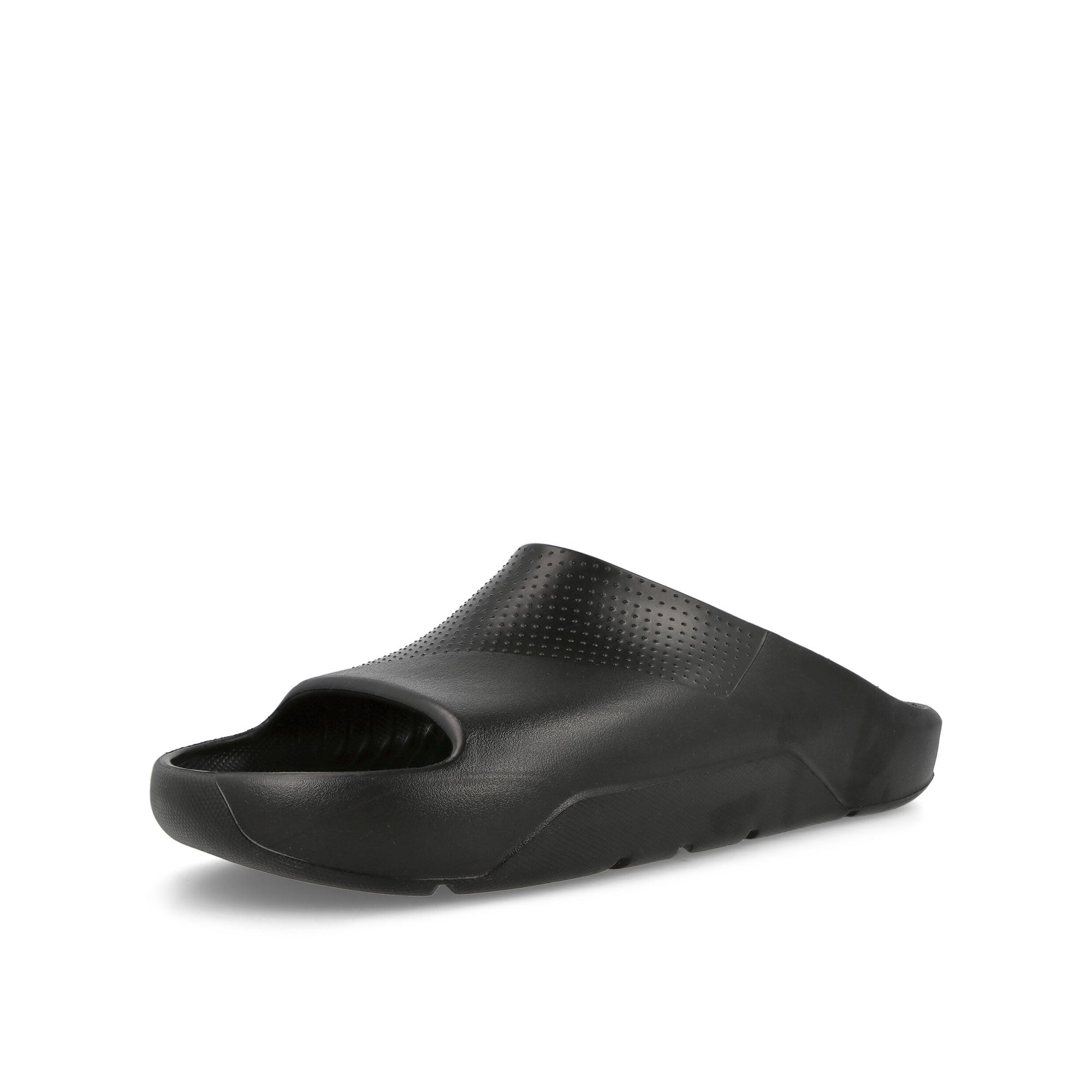 Jordan Post Slide Black / Black Slides, Sandals & Slippers Close Up | Overkill