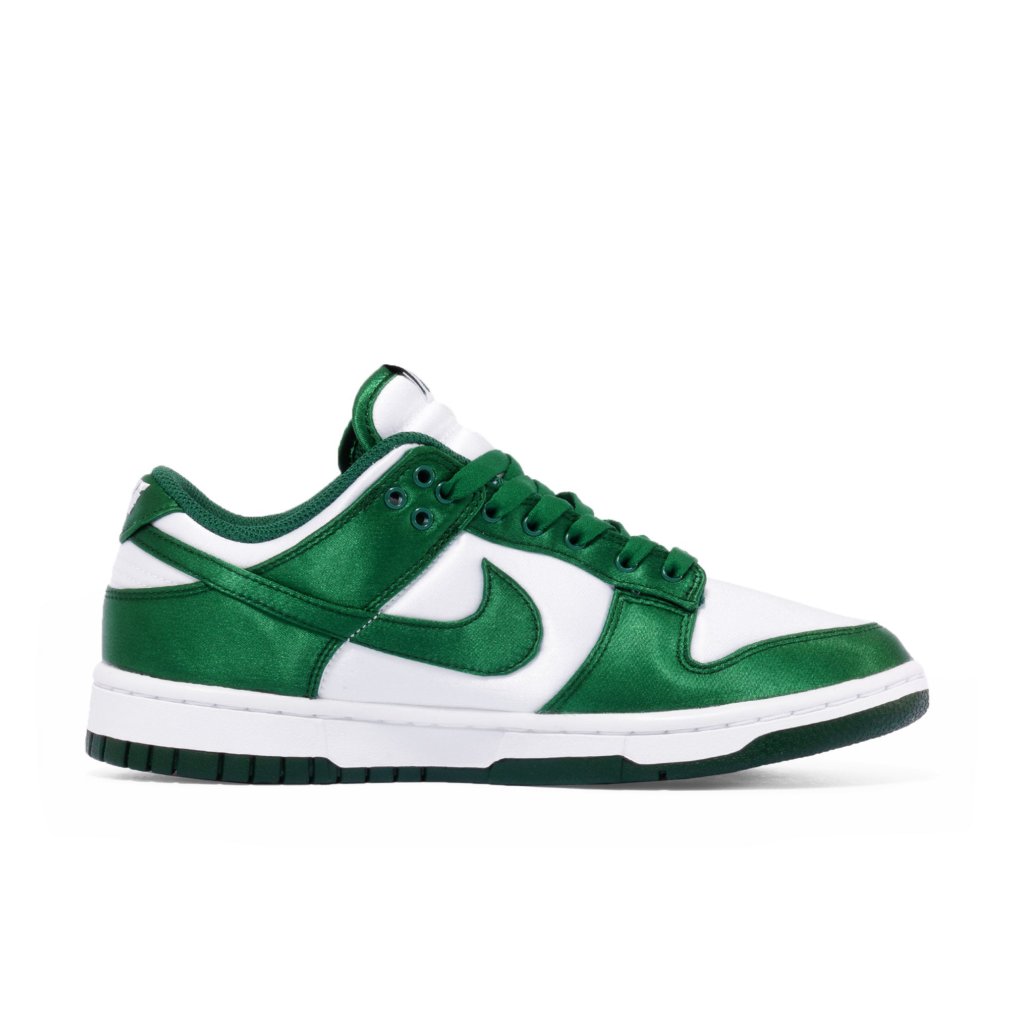 Nike W Dunk Low White / Team Green Low Top Sneakers Silhouette | Overkill