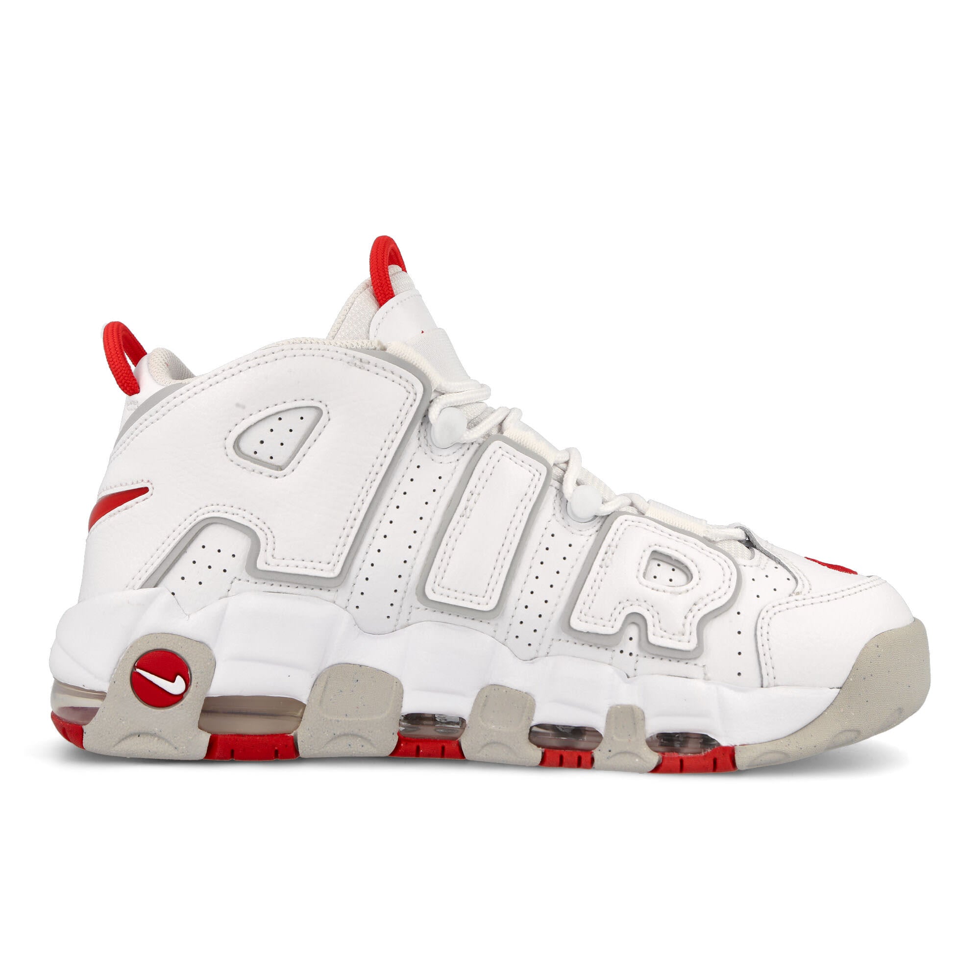 Nike Air More Uptempo 96 White-University Red-Grey Fog Sneakers Silhouette | Overkill