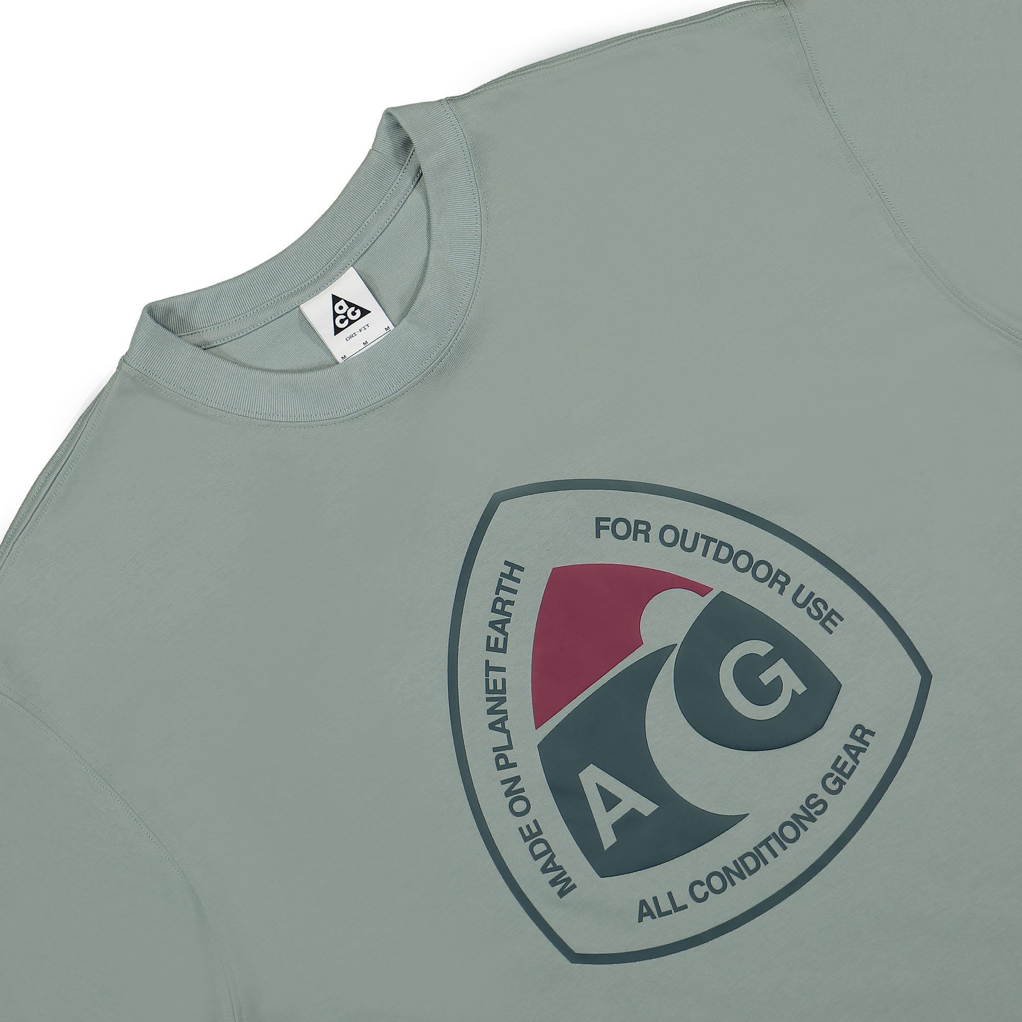 Nike ACG Outdoor Long Sleeve Tee Mica Green Longsleeves Close-up | Overkill