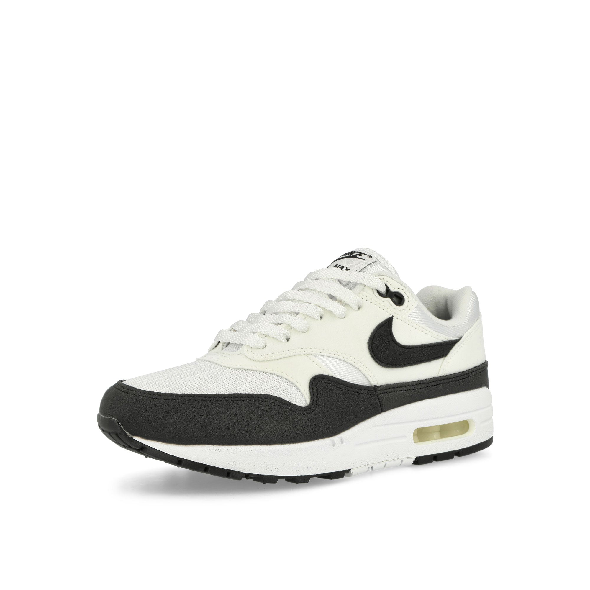 Nike W Air Max 1 White / Black - Summit White Low Top Sneakers Close Up | Overkill