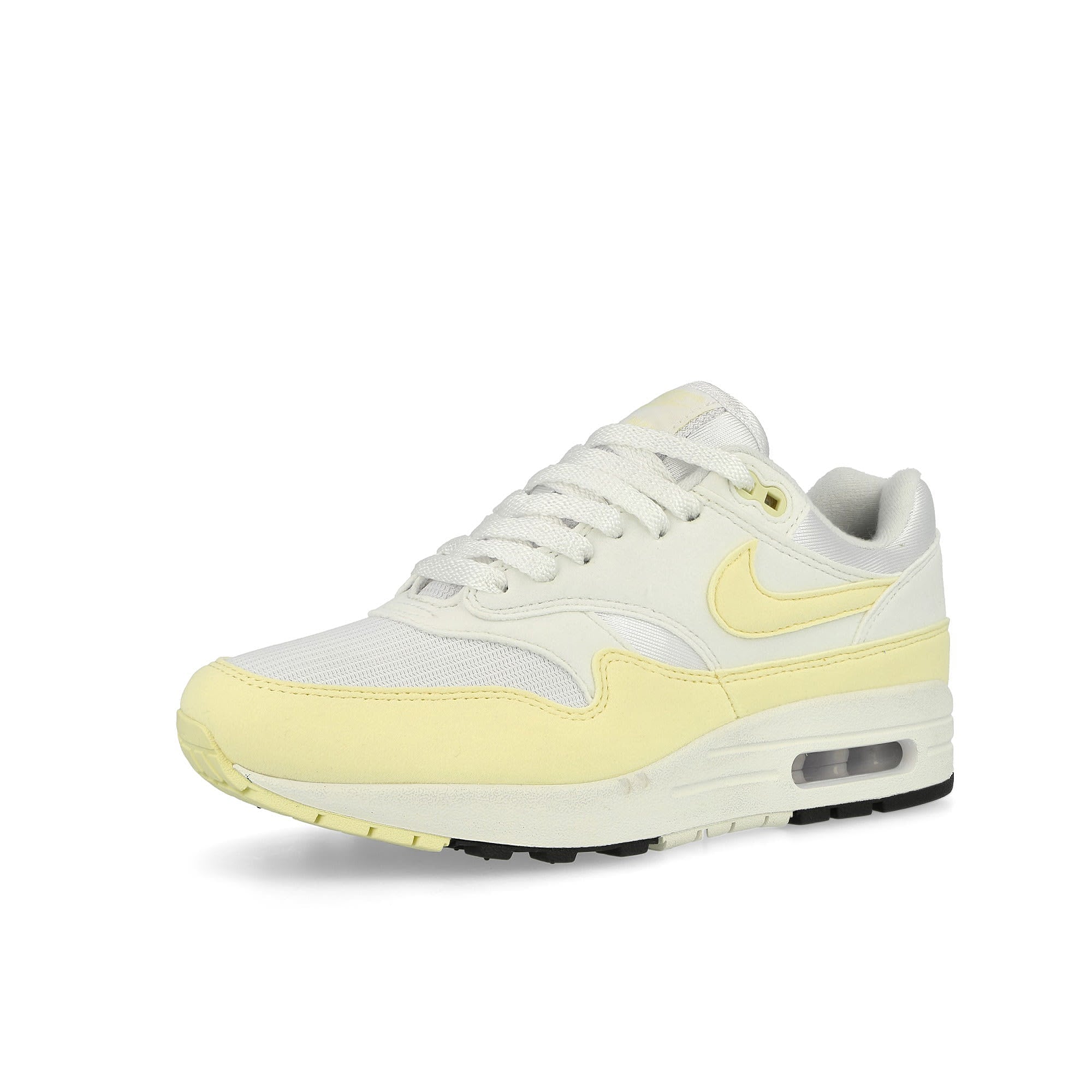 Nike W Air Max 1 White / Alabaster - Summit White - Black Low Top Sneakers Close Up | Overkill