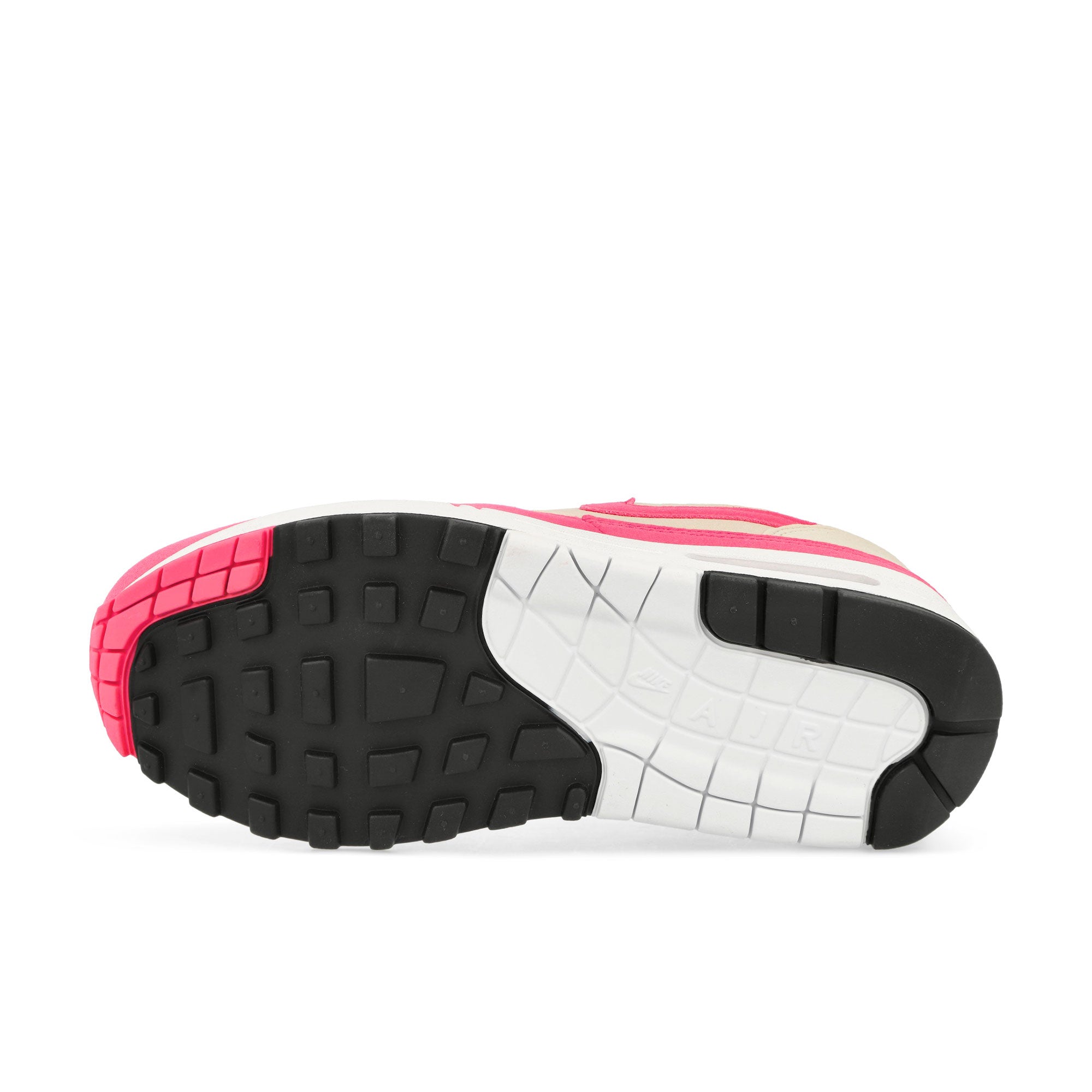 Nike Wmns Air Max 1 White / Easter Pink - Light Orewood Brown - Black Low Top Sneakers Detail View 1 | Overkill