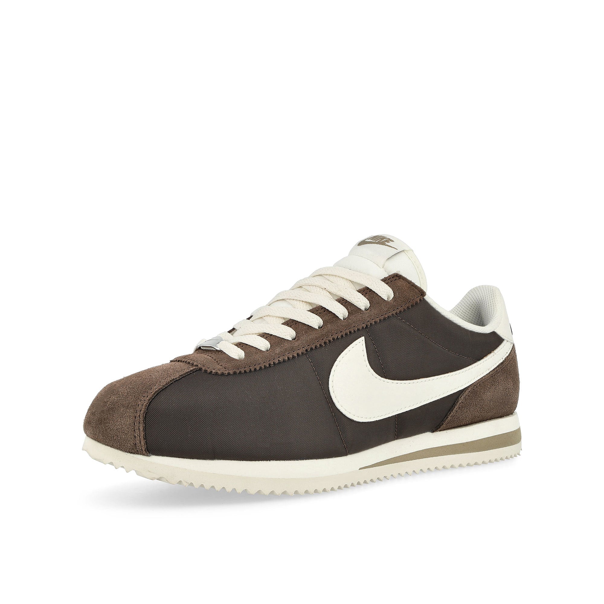 Nike Cortez Baroque Brown / Sail - Khaki Low Top Sneakers Close Up | Overkill