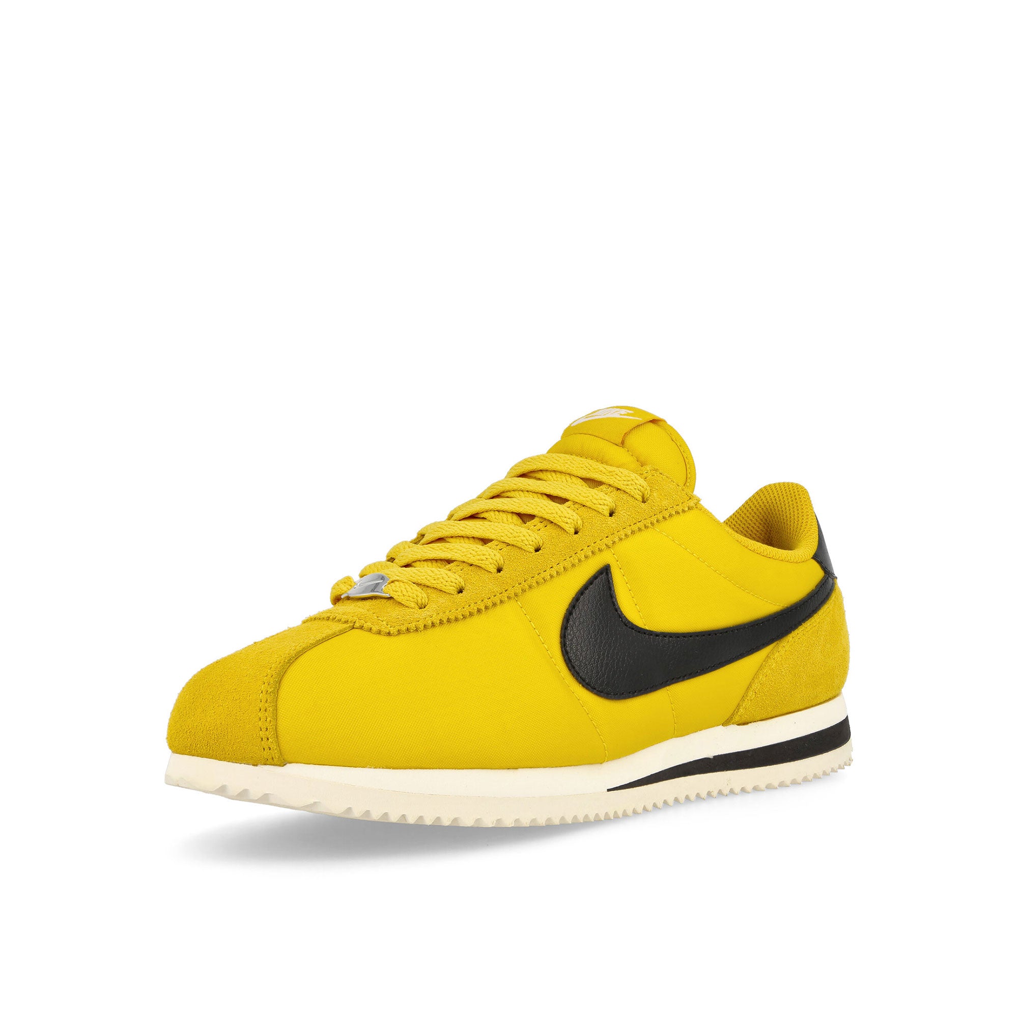 Nike W Cortez Vivid Sulfur-Black - Sail - White Sneakers Close Up | Overkill