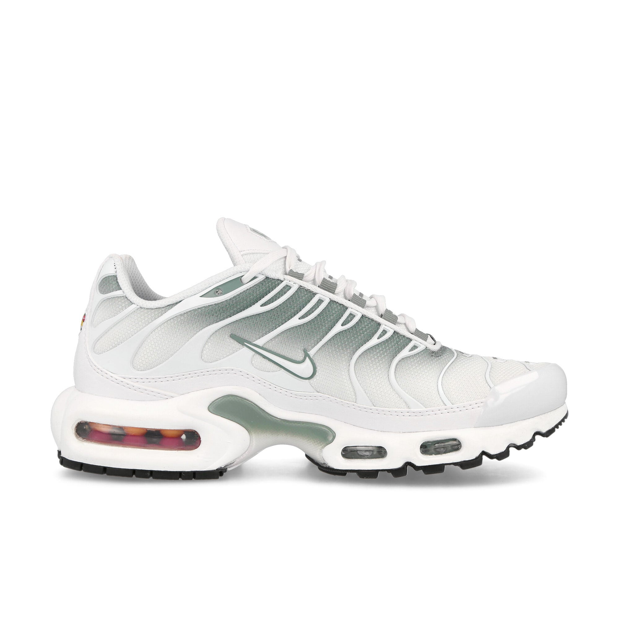 Nike W Air Max Plus White-White - Mica Green - Black Low Top Sneakers Silhouette | Overkill