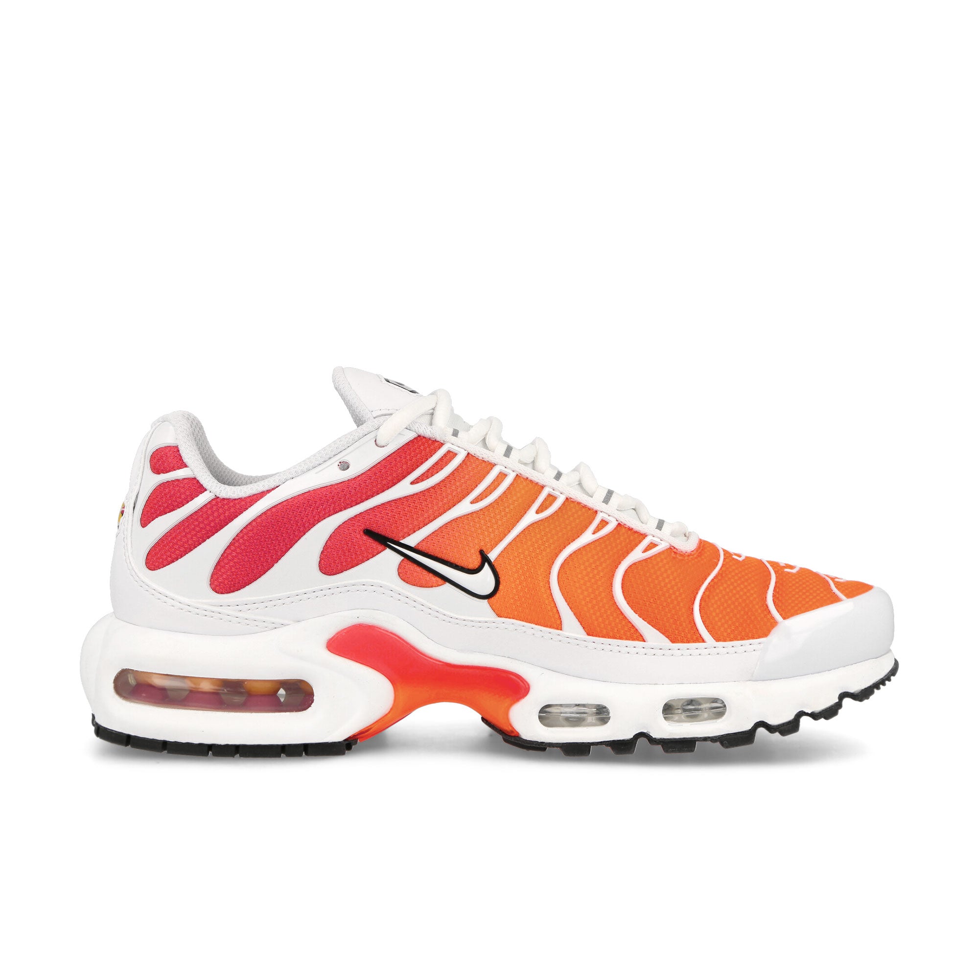 Nike Wmns Air Max Plus White-White - Ember Glow - Total Orange Low Top Sneakers Silhouette | Overkill