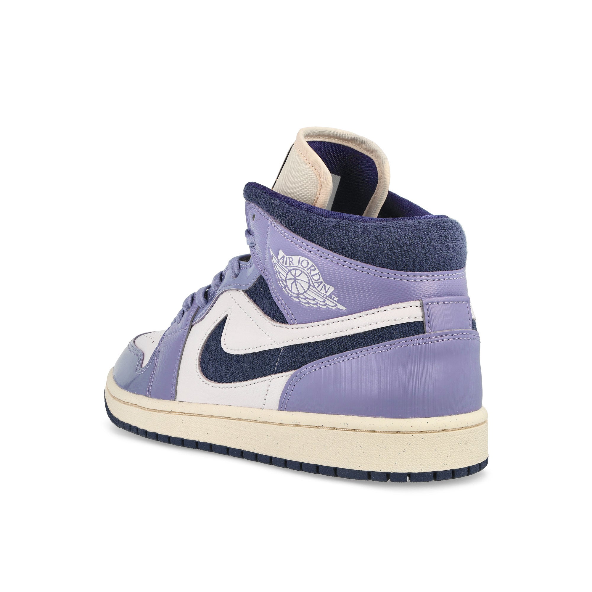 Jordan Wmns Air Jordan 1 Mid SE Sky J Light Purple / Sky J Purple Sneakers Material | Overkill