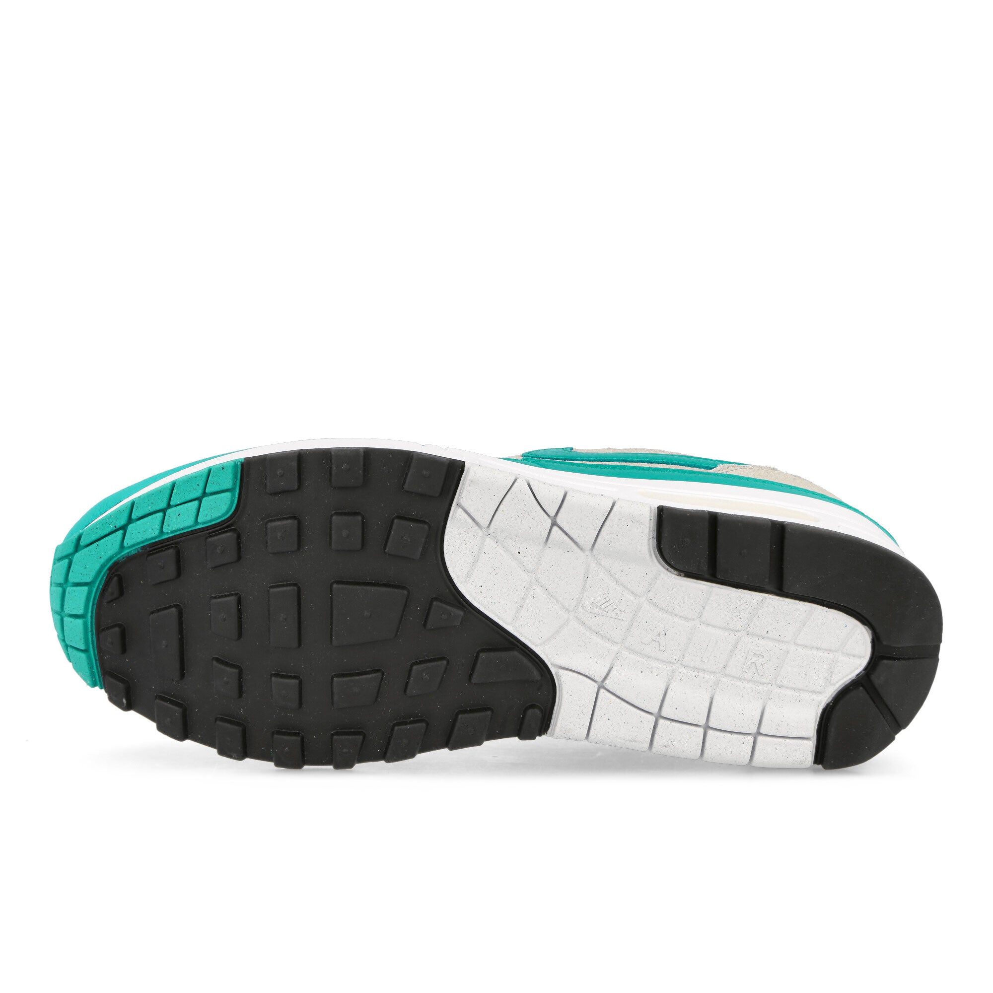 Nike Air Max 1 SC Neutral Grey / Clear Jade - White - Black Low Top Sneakers Detail View 1 | Overkill